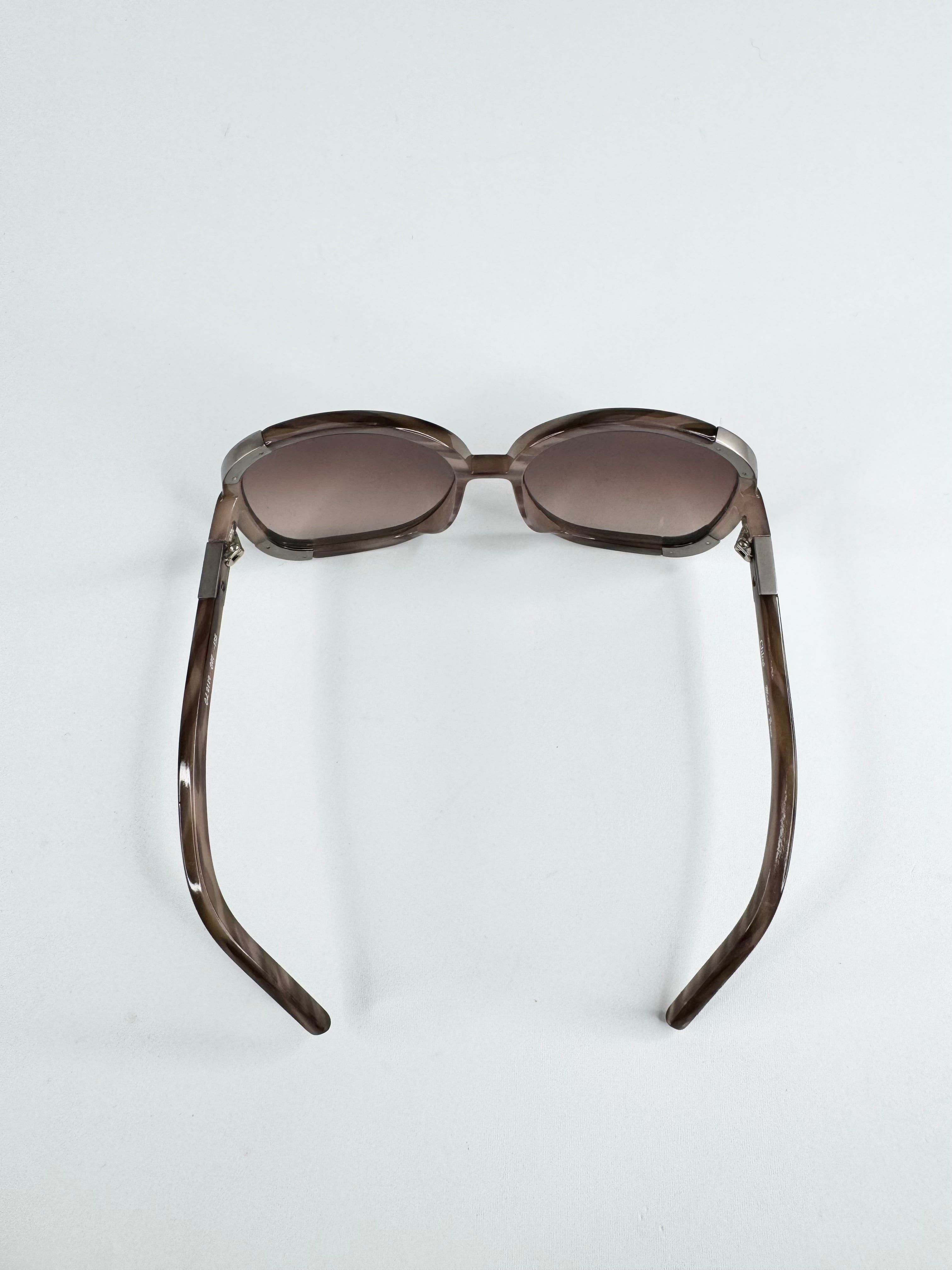 Chloé Brown 'Myrte' Round Sunglasses