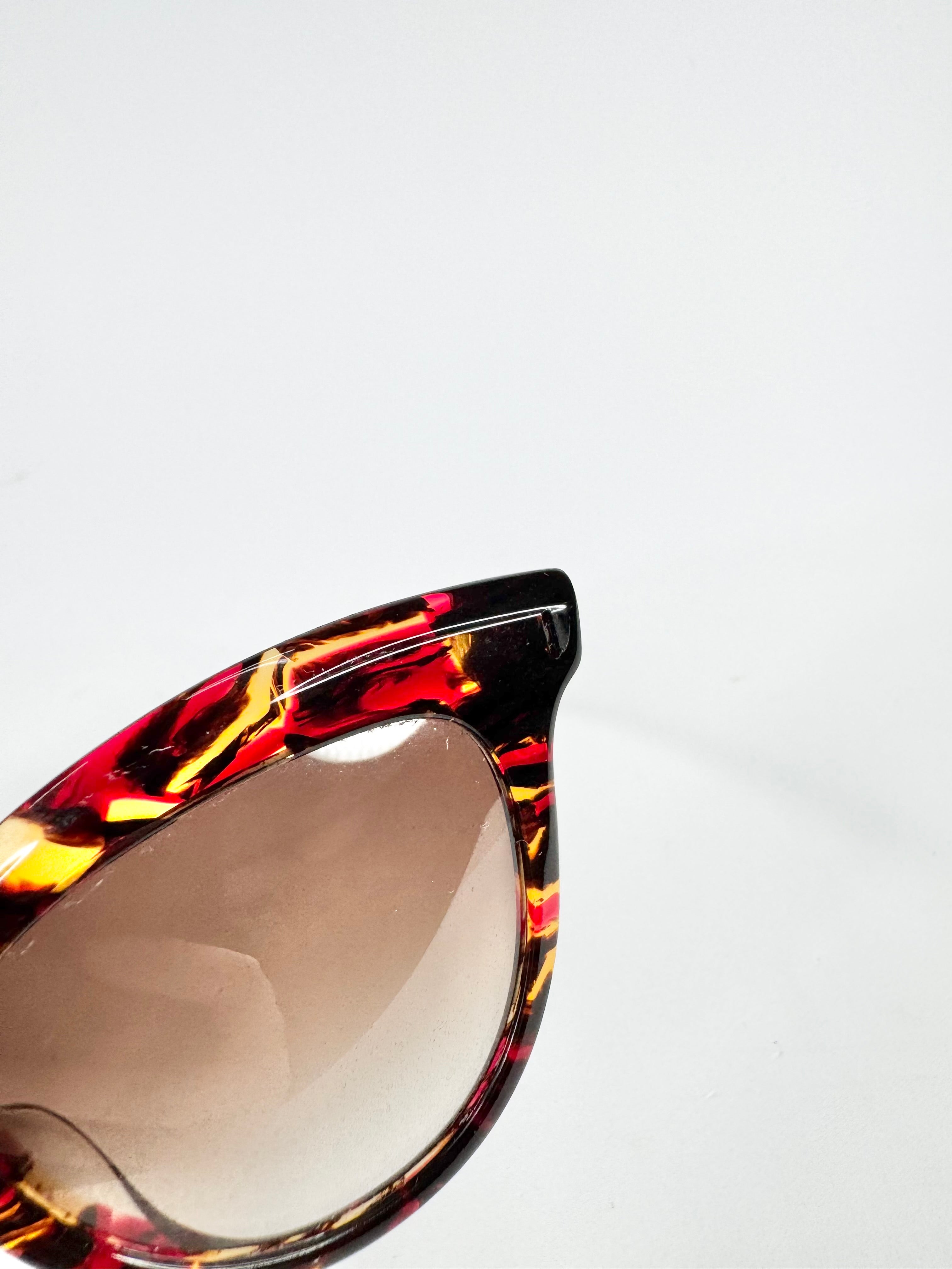 Vivienne Westwood 'Crystal Horn' Tortoiseshell Sunglasses