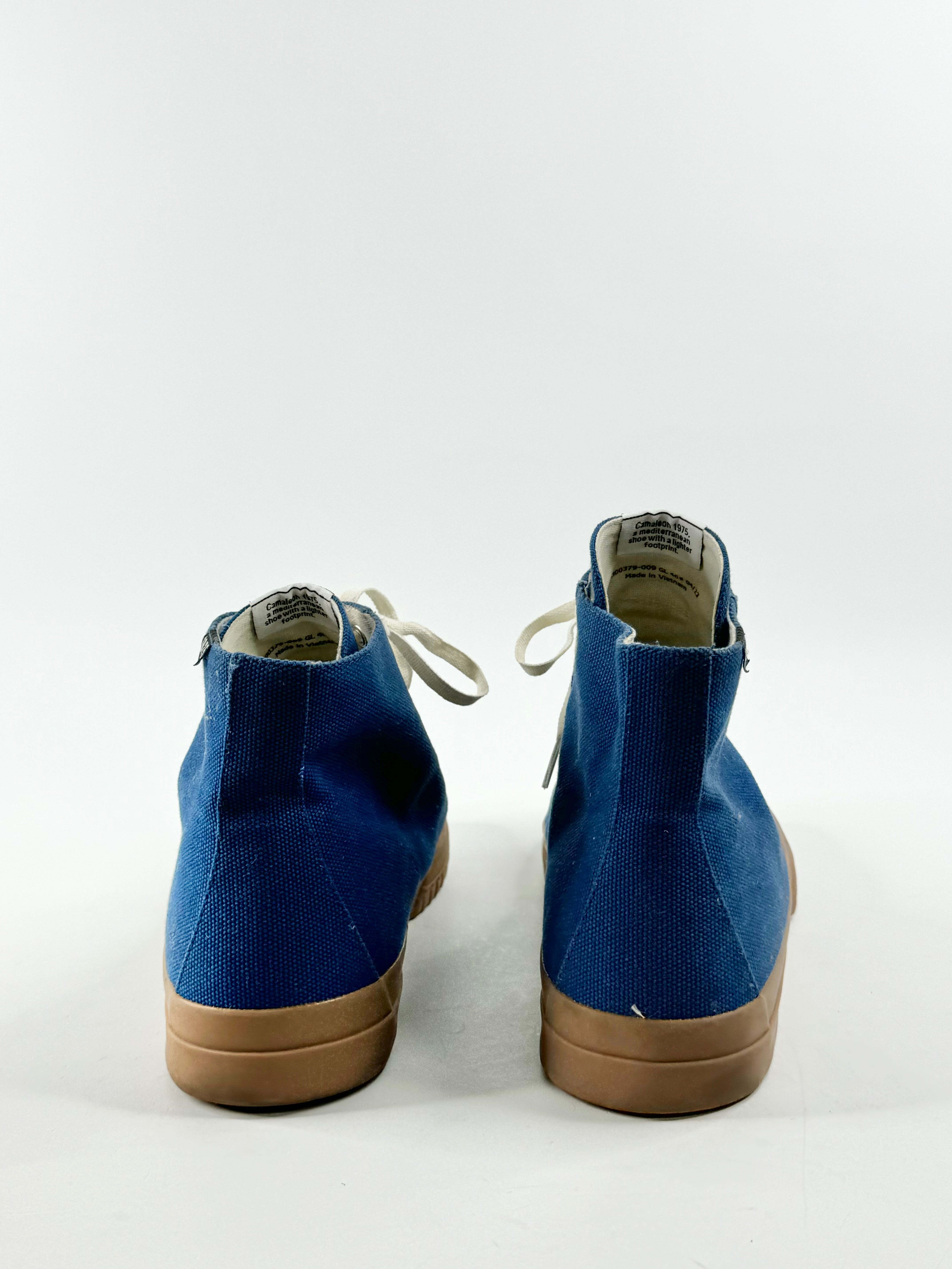 Camper Bright Blue Canvas Lace Up Shoes - EU46