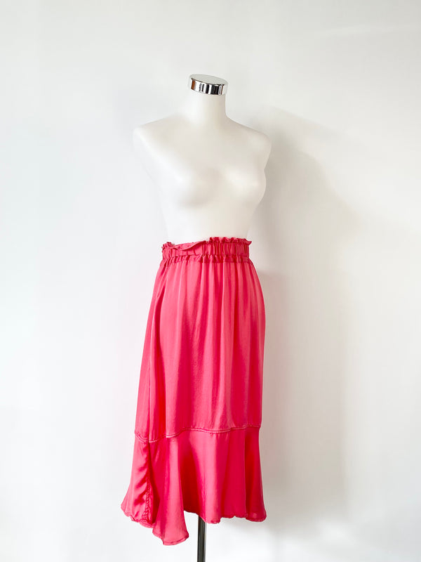 Primness Pink 'Kisses' Silk Skirt NWT - AU8
