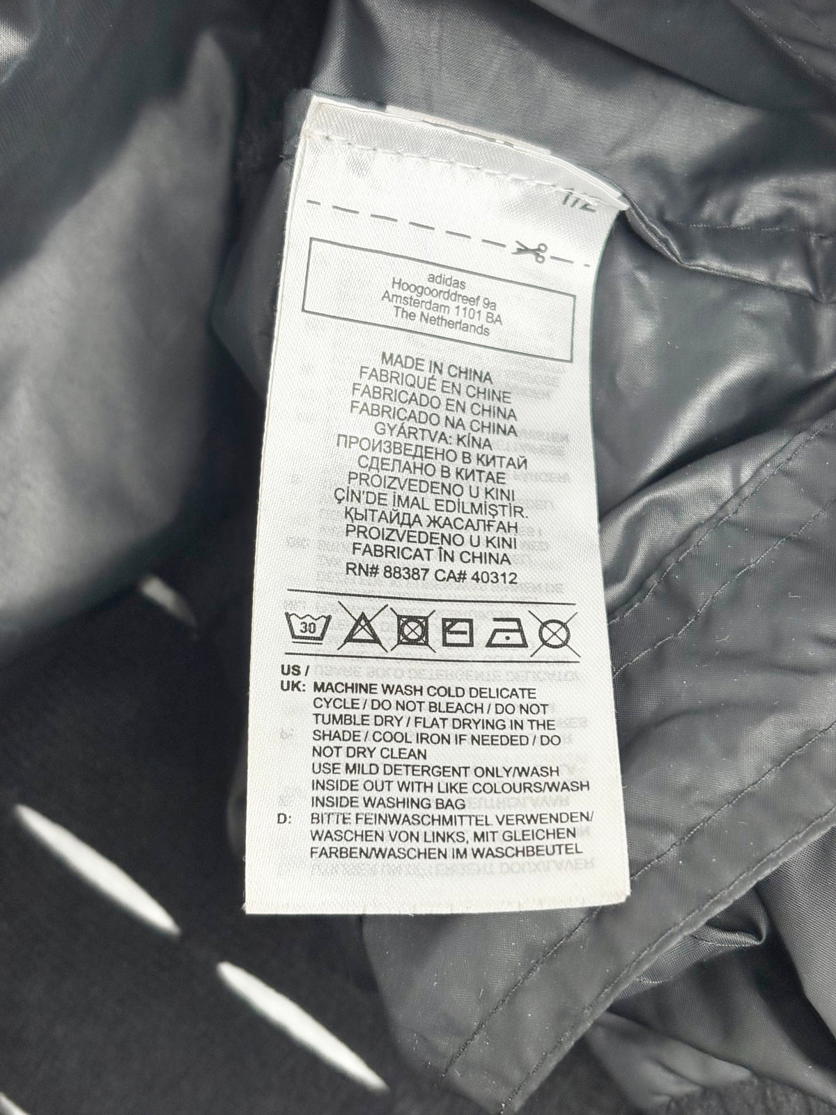 Stella McCartney x Adidas Black Waterproof Pullover - AU10