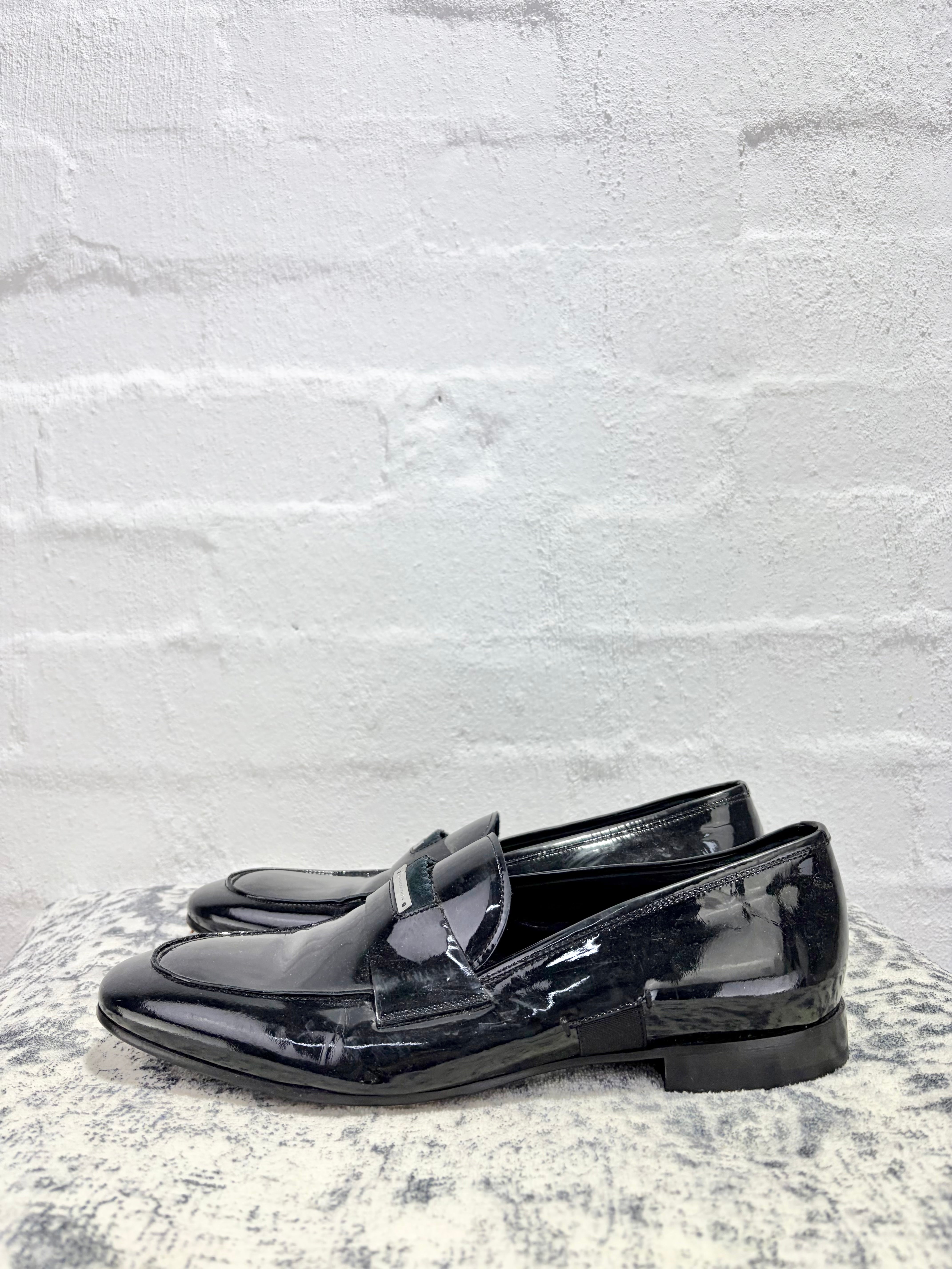 Alessandro Dell'Acqua Patent Black Loafer - EU42
