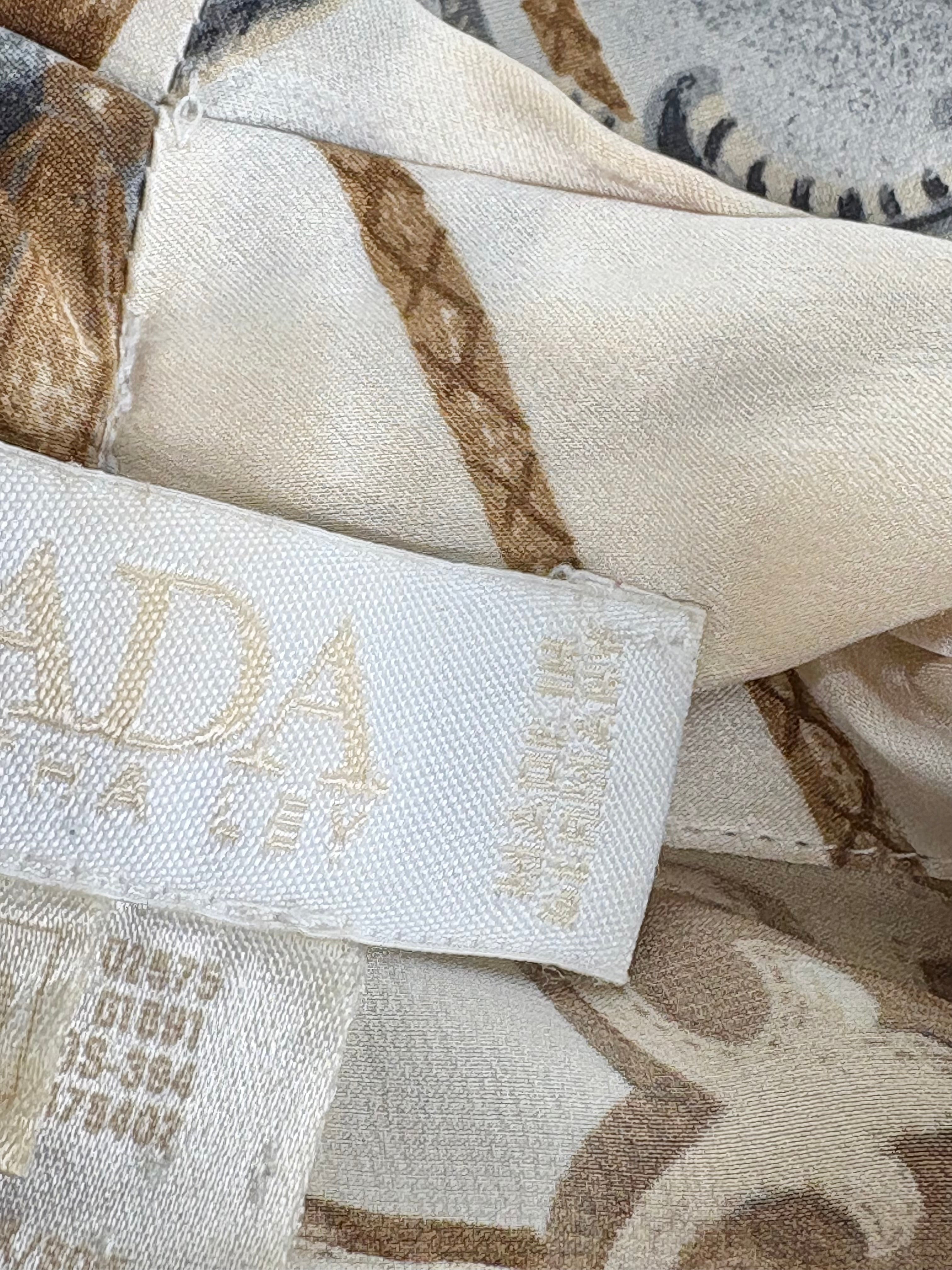 Escada by Margaretha Ley Vintage Patterned Silk Blouse - AU10