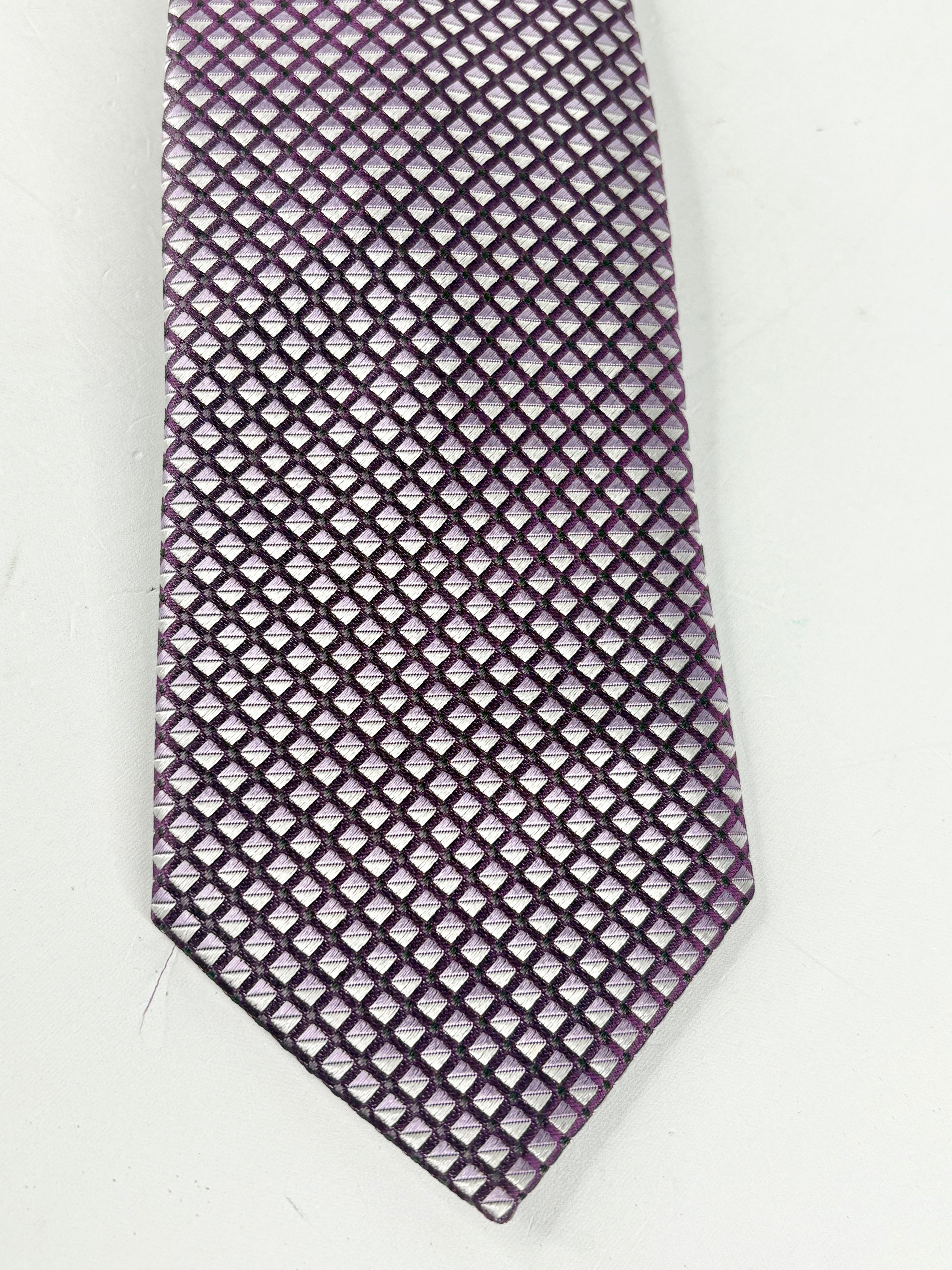 Boss Hugo Boss Purple Patterned Silk Tie