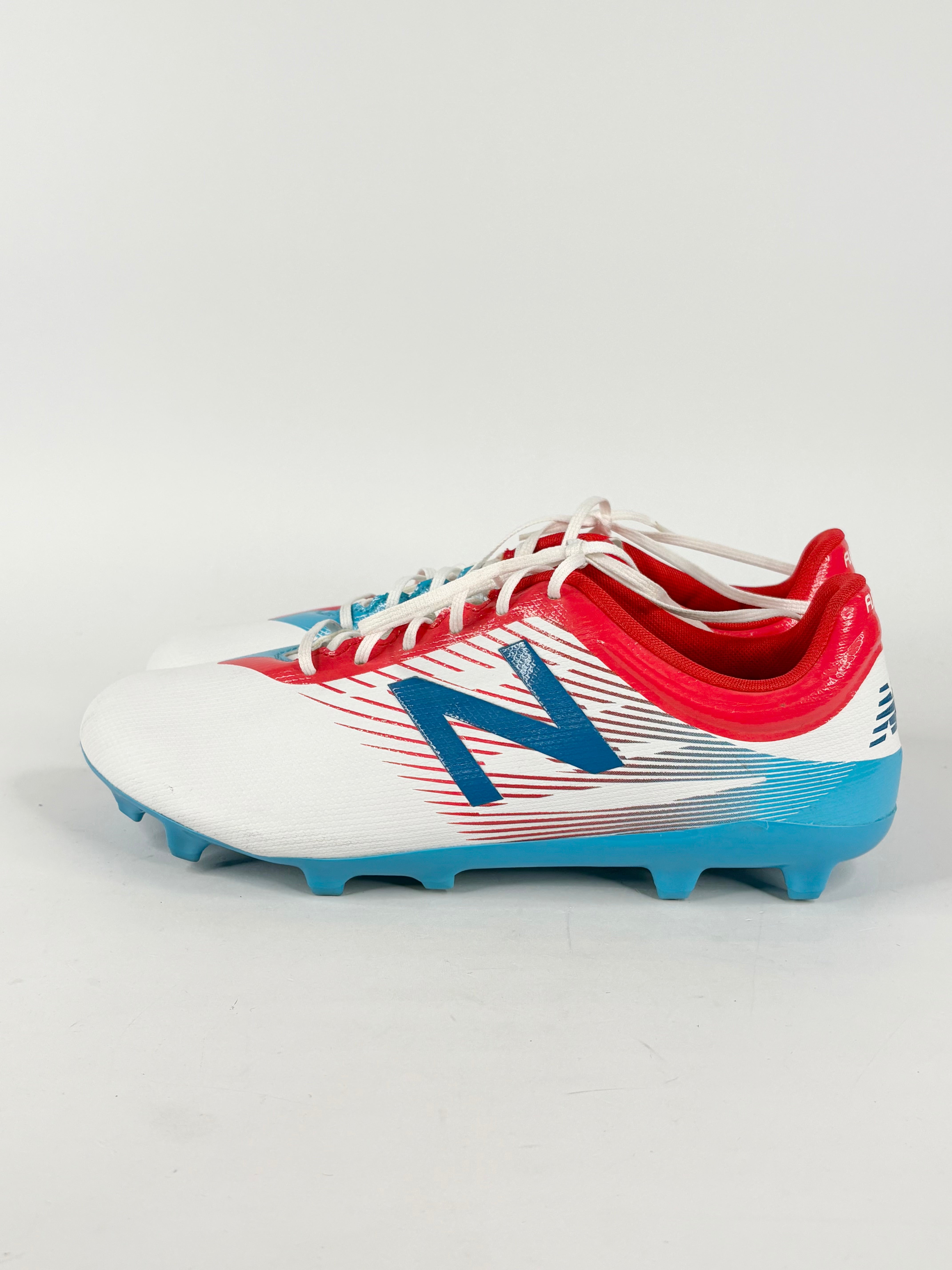 New Balance Furon White, Blue & Red Football Cleats - EU44
