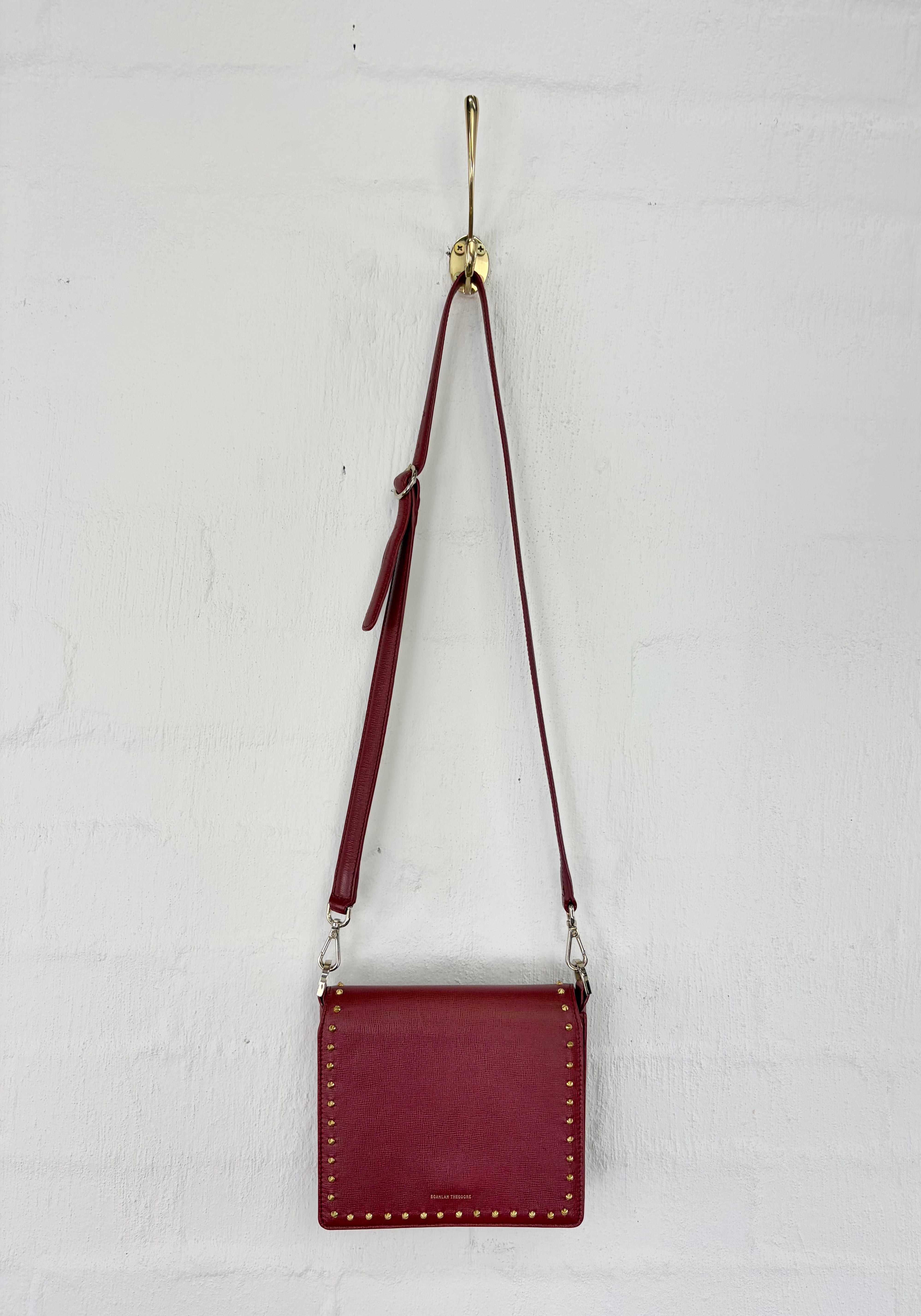 Scanlan Theodore Deep Red Studded Handbag