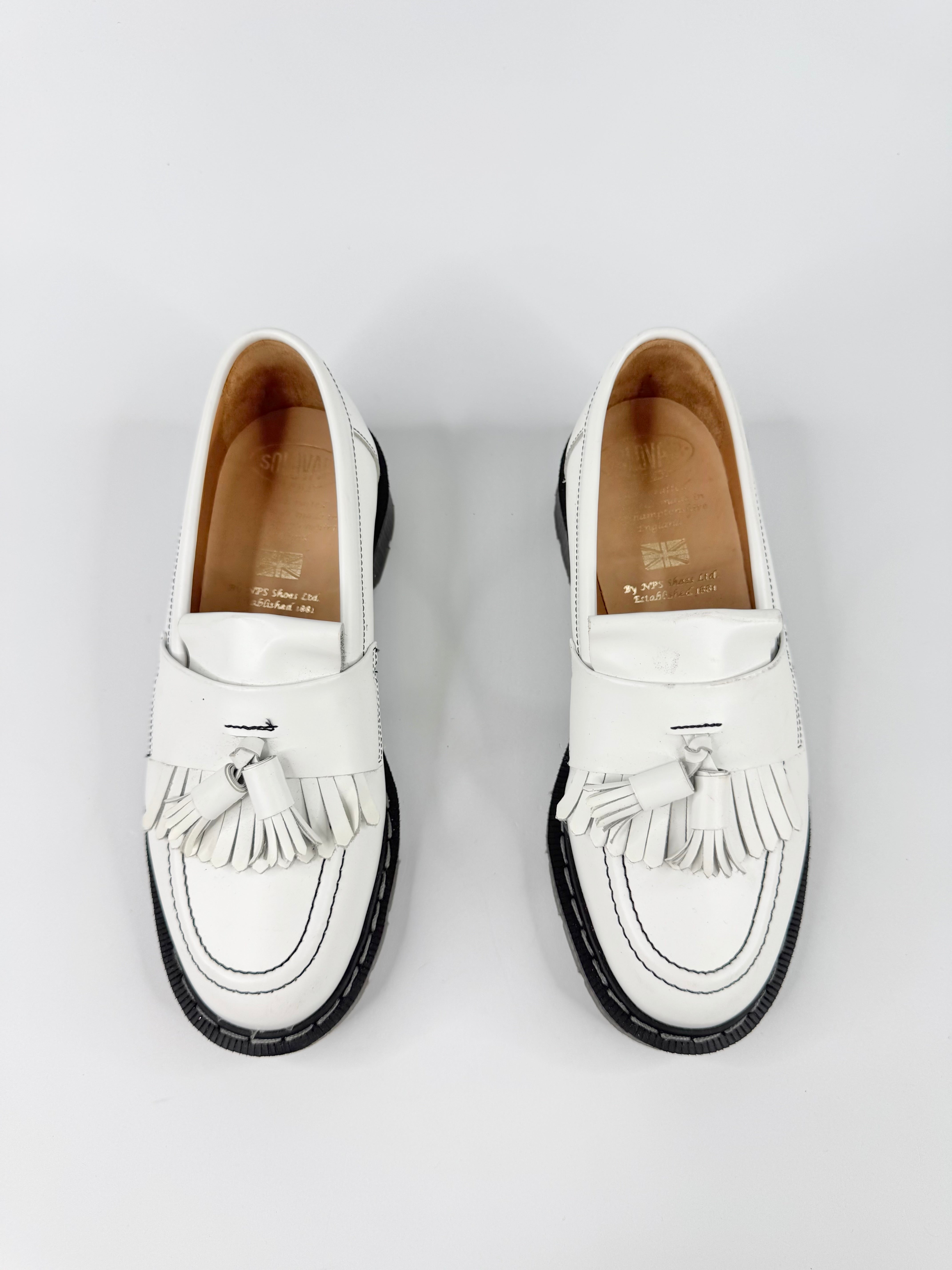 Solovair White Loafers - EU36