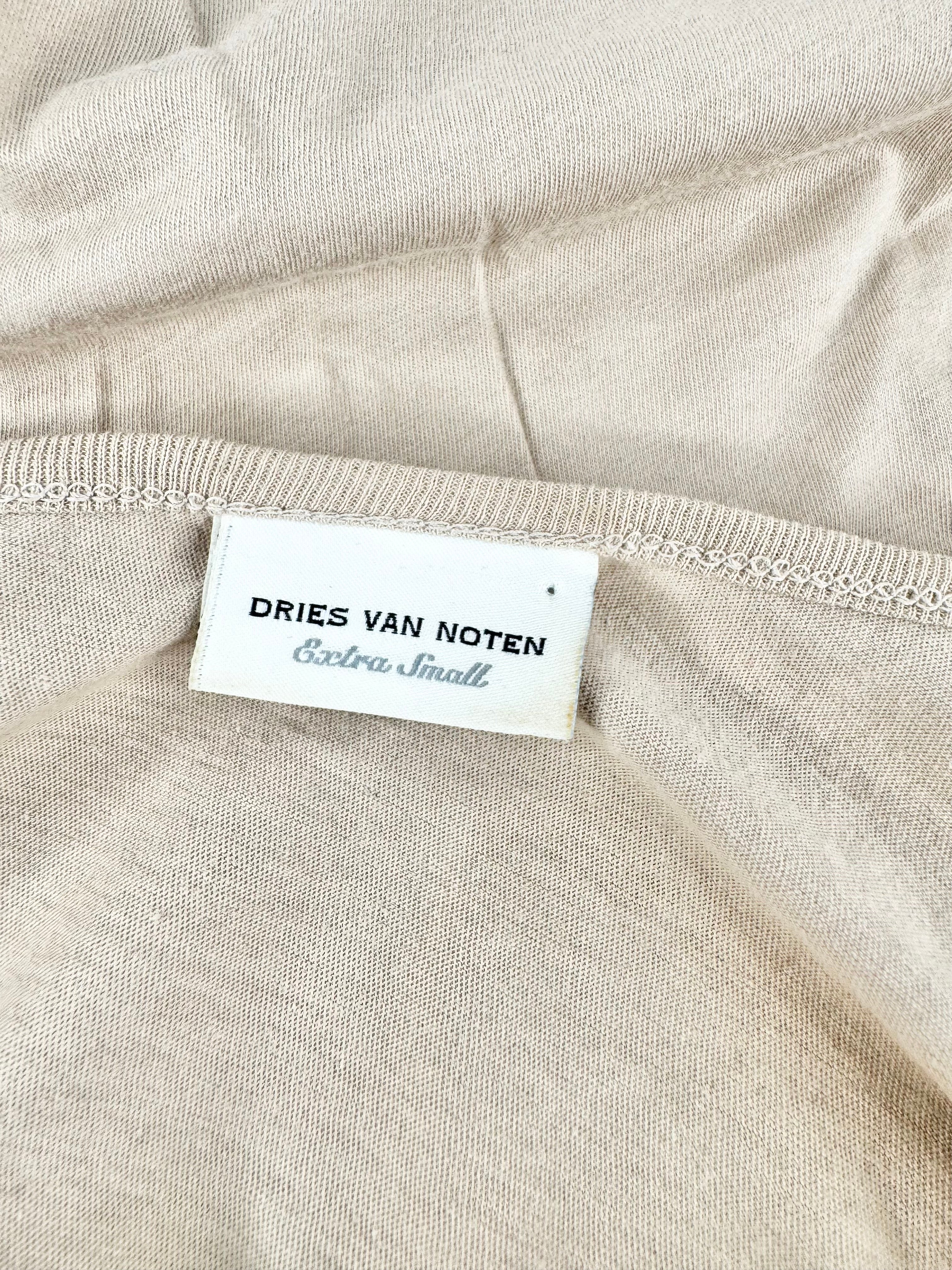 Dries van Noten Beige Spliced T-Shirt - AU6/8
