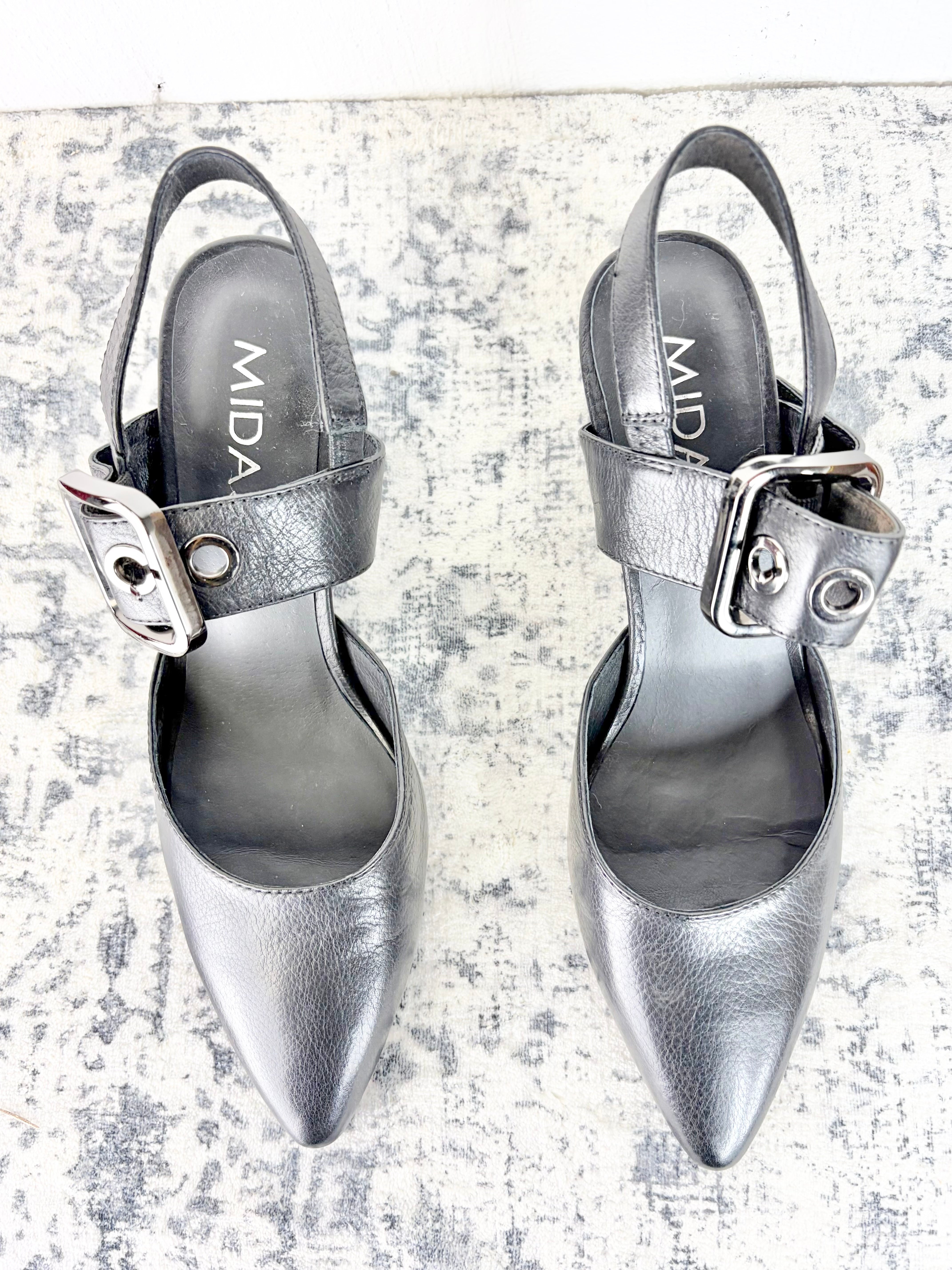 Midas Black 'Maddox' Pointed Toe Mary Janes NWT - EU39