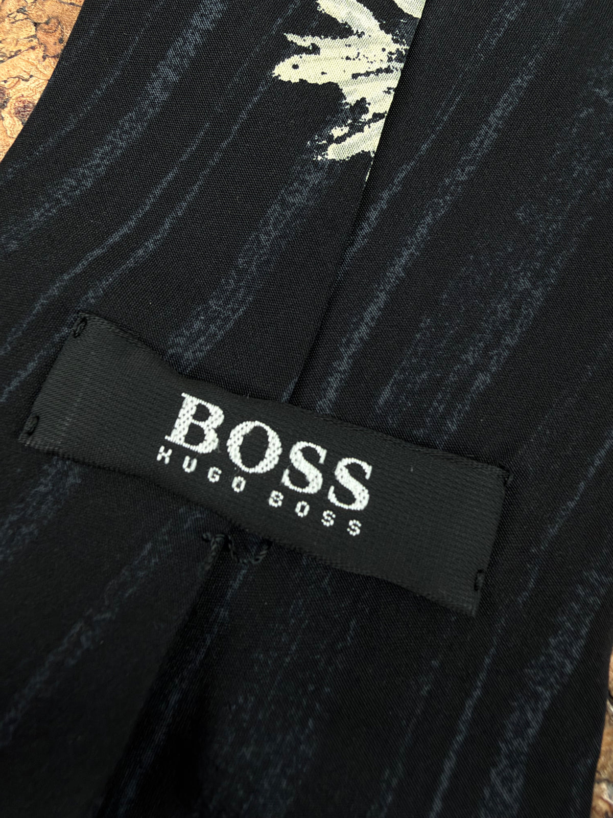 Boss Hugo Boss Black Daisy Patterned Silk Tie