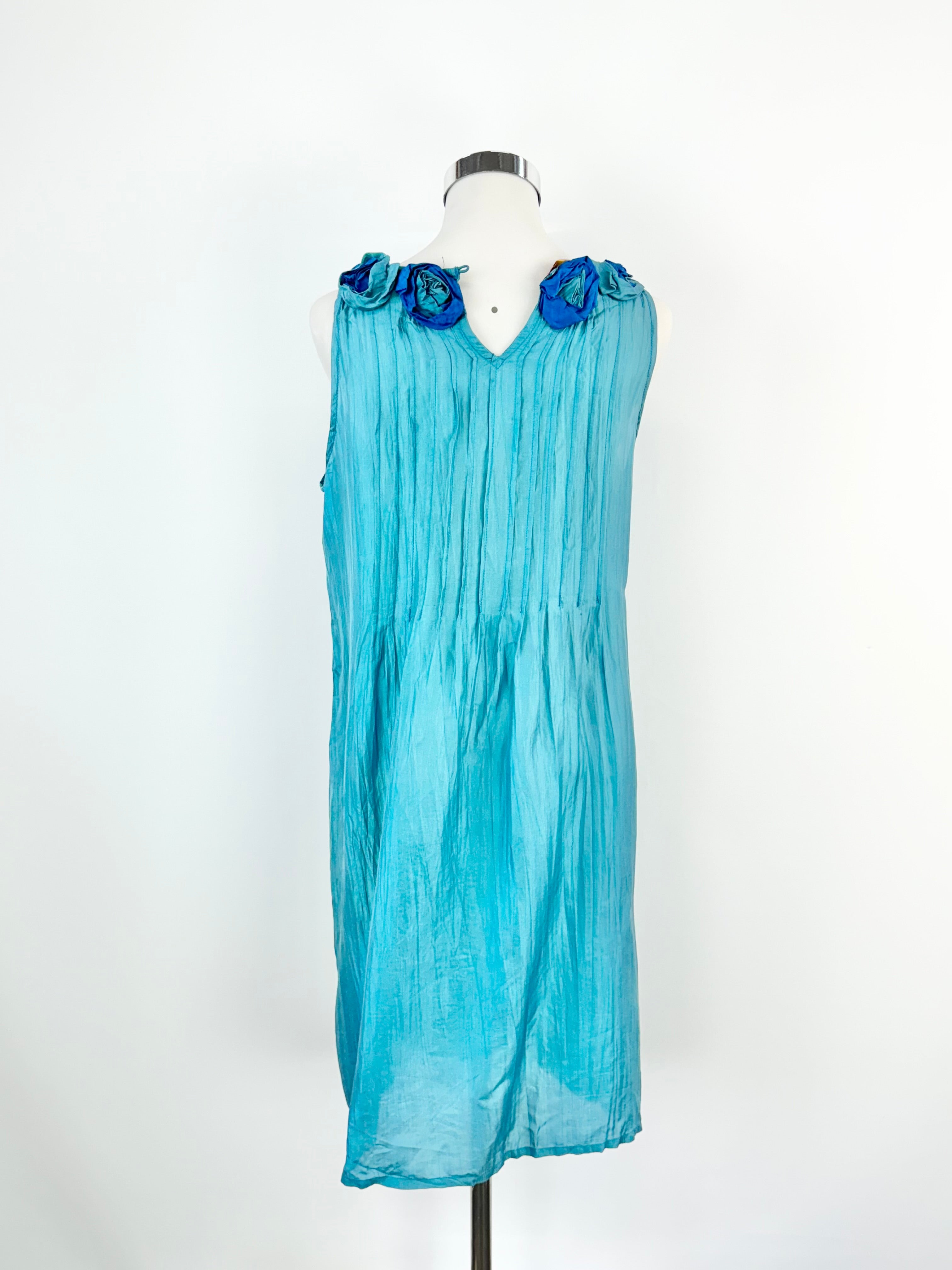 Bianca Levrin Silk Rosette Collar Dress - AU8