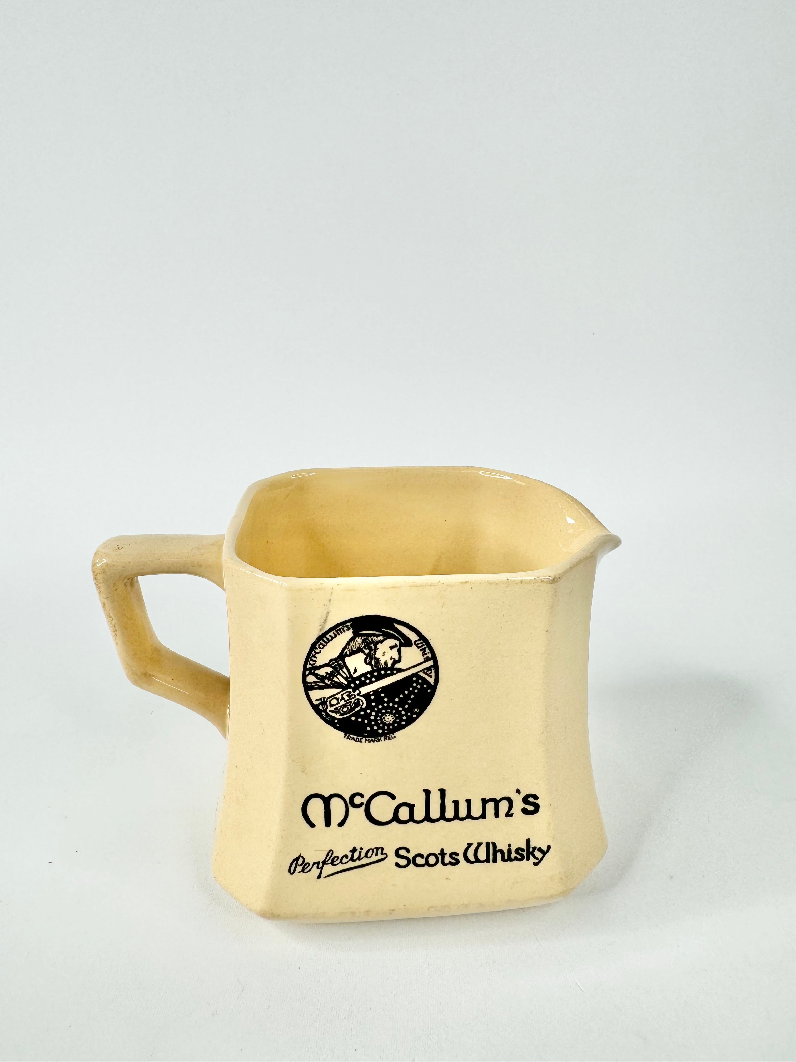 Vintage Royal Doulton Cream McCallum's Perfection Scotch Whisky Jug
