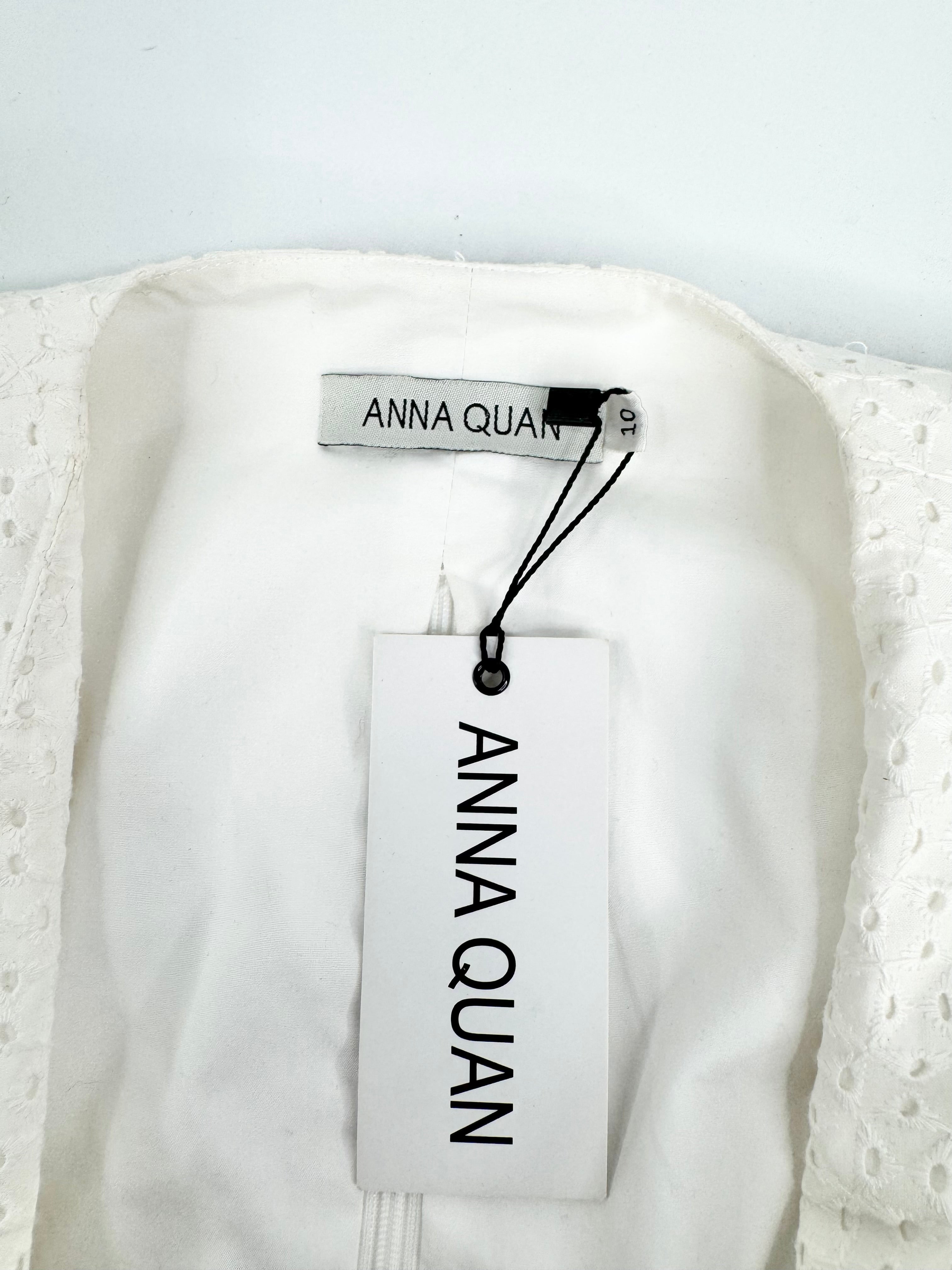 Anna Quan White Broderie Anglaise 'Harley' Dress NWT - AU10