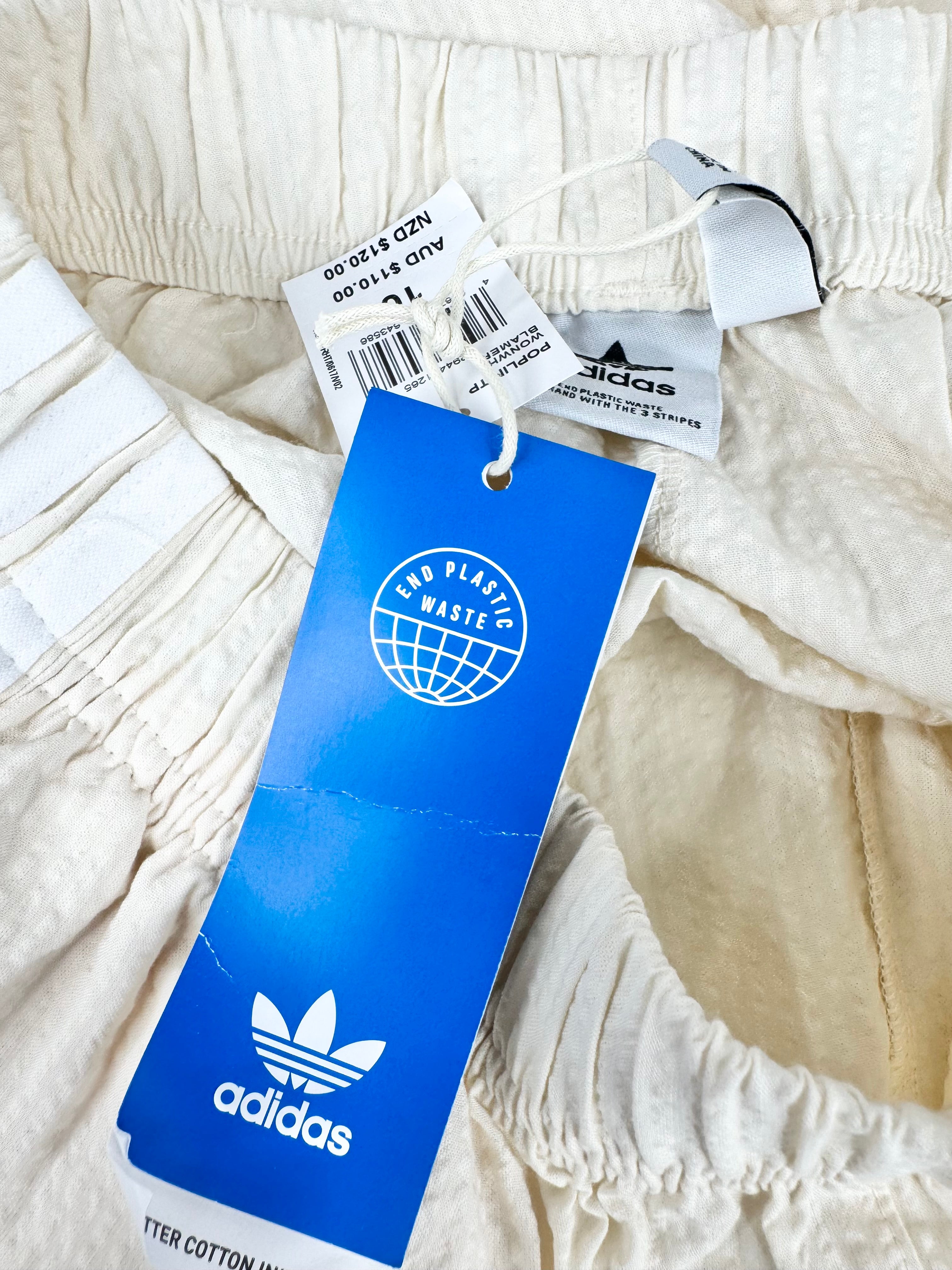Adidas Cream Seersucker Track Pants NWT - AU10