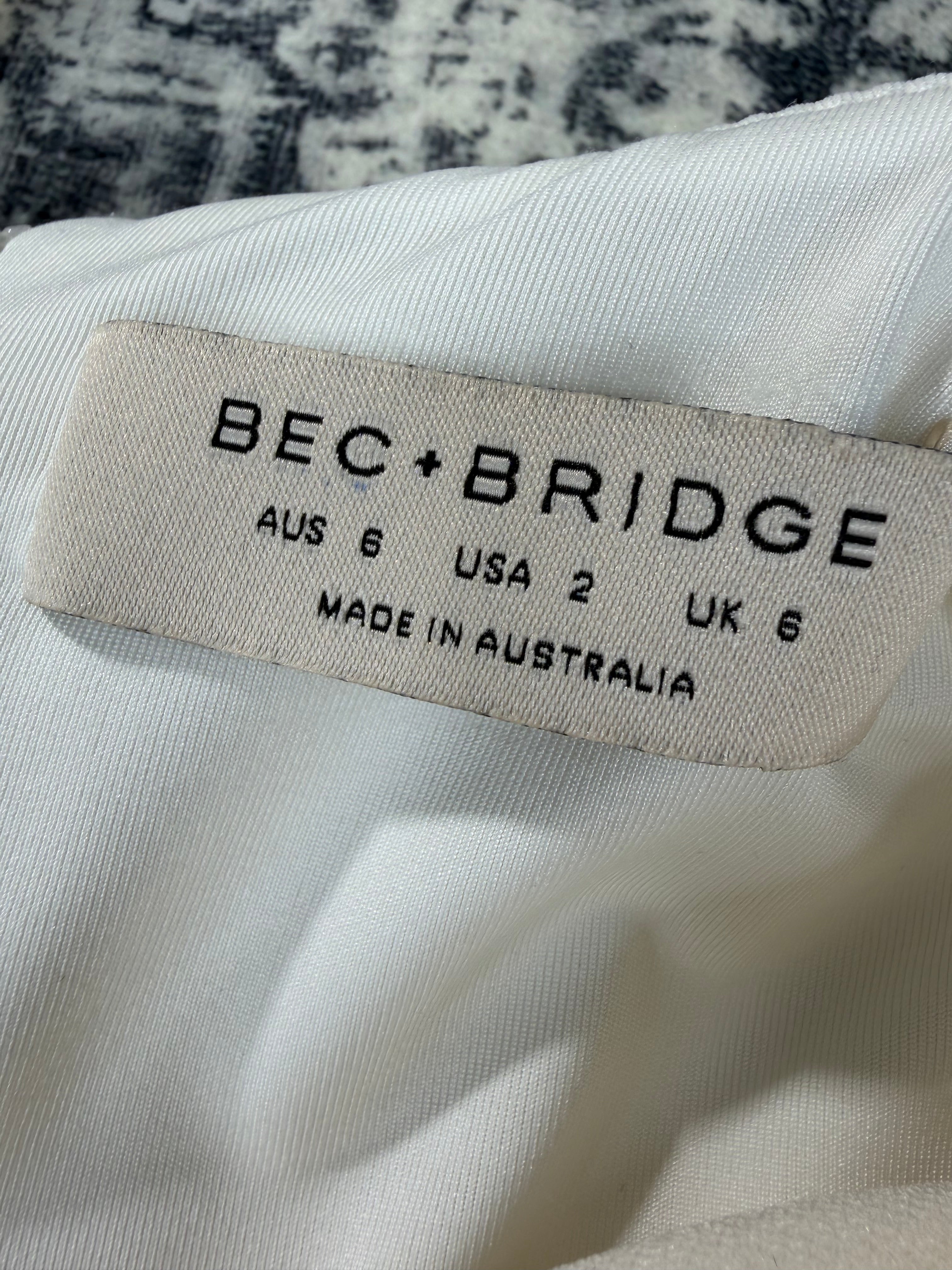 Bec + Bridge Cream Bodycon Dress - AU6