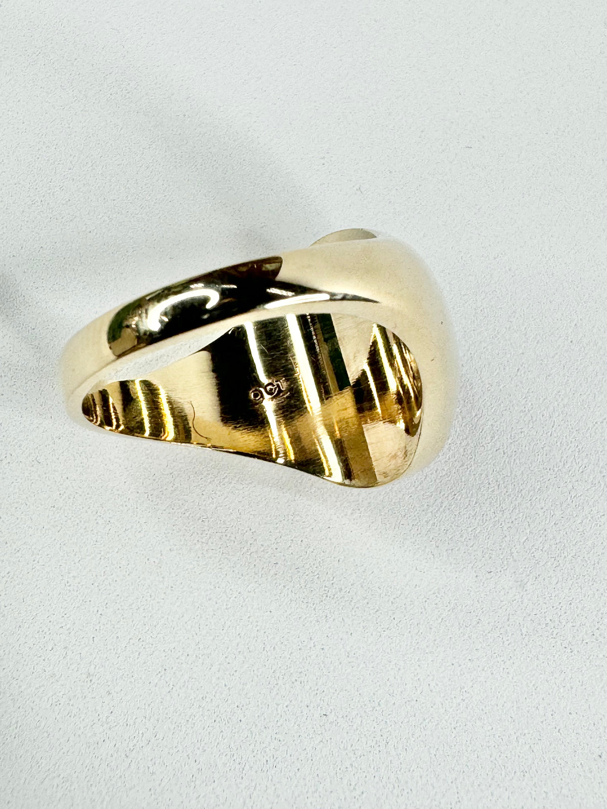 Mid Century 9ct Gold & Cabochon Men's Ring