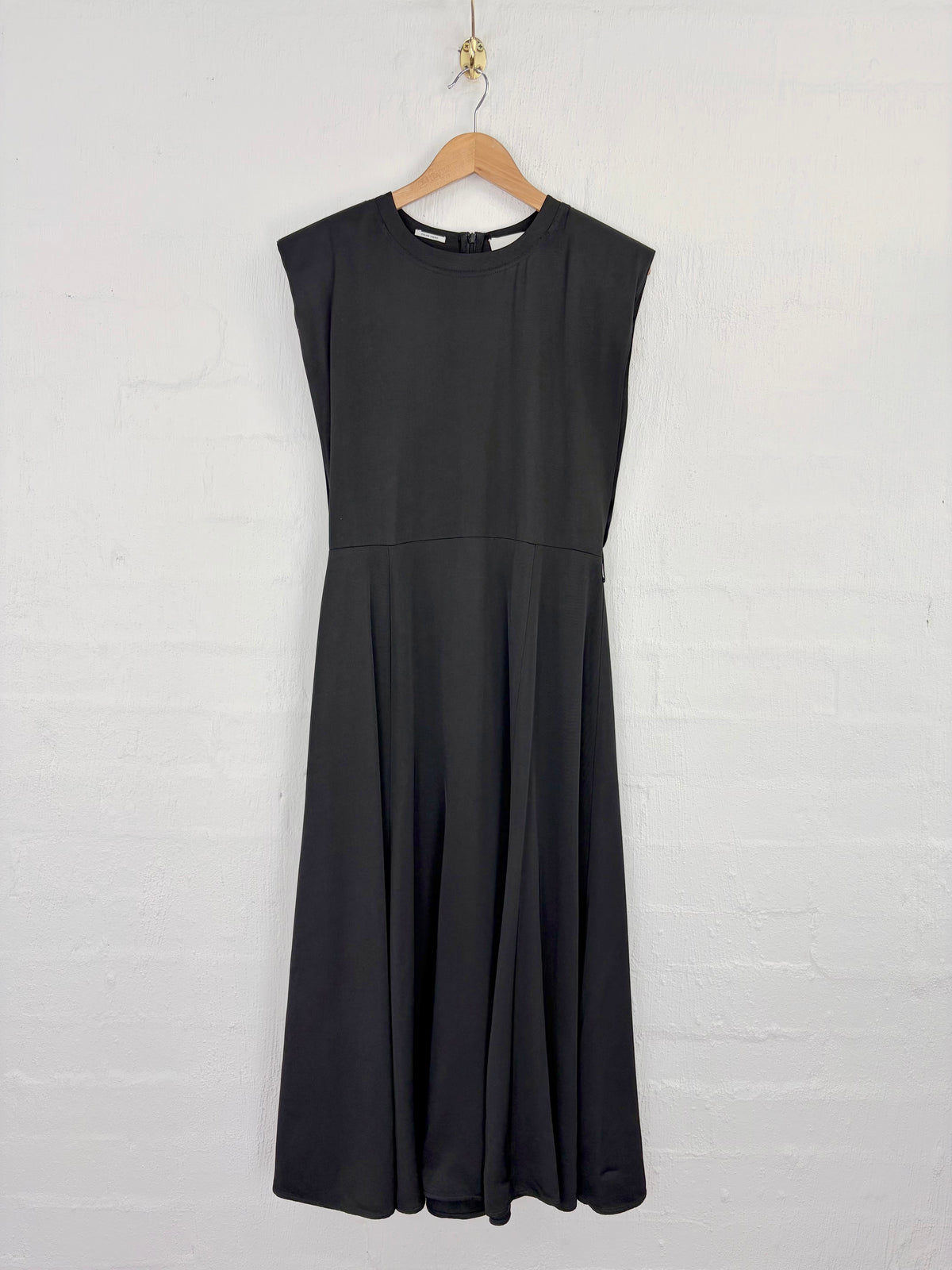 Les Coyotes de Paris Black Cap Sleeve Maxi Dress - AU8/10