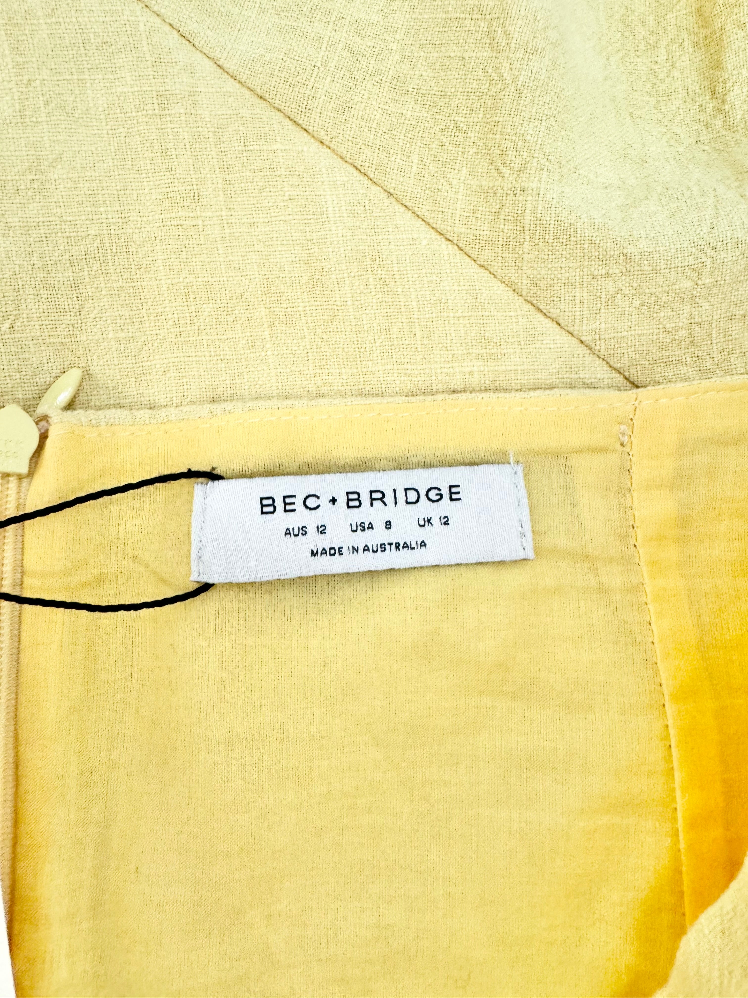 Bec + Bridge 'Honey' Strapless Dress NWT- AU10/12