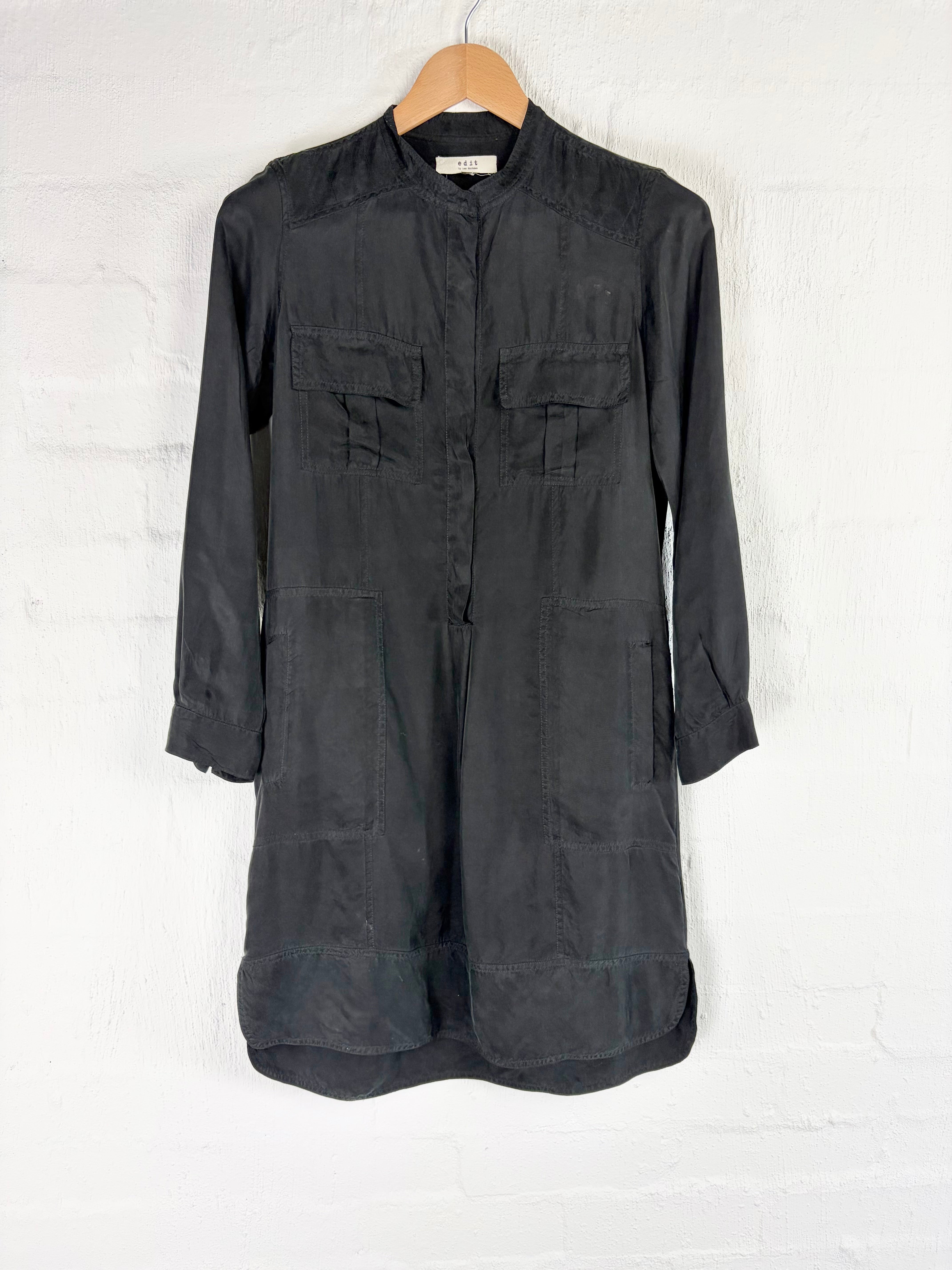 Edit Lee Mathews Black Utility Dress - AU6/8