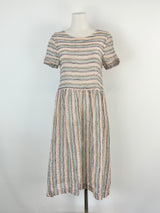 YMC London Multicolour Striped 'Perhacs' Sheer Dress - AU8