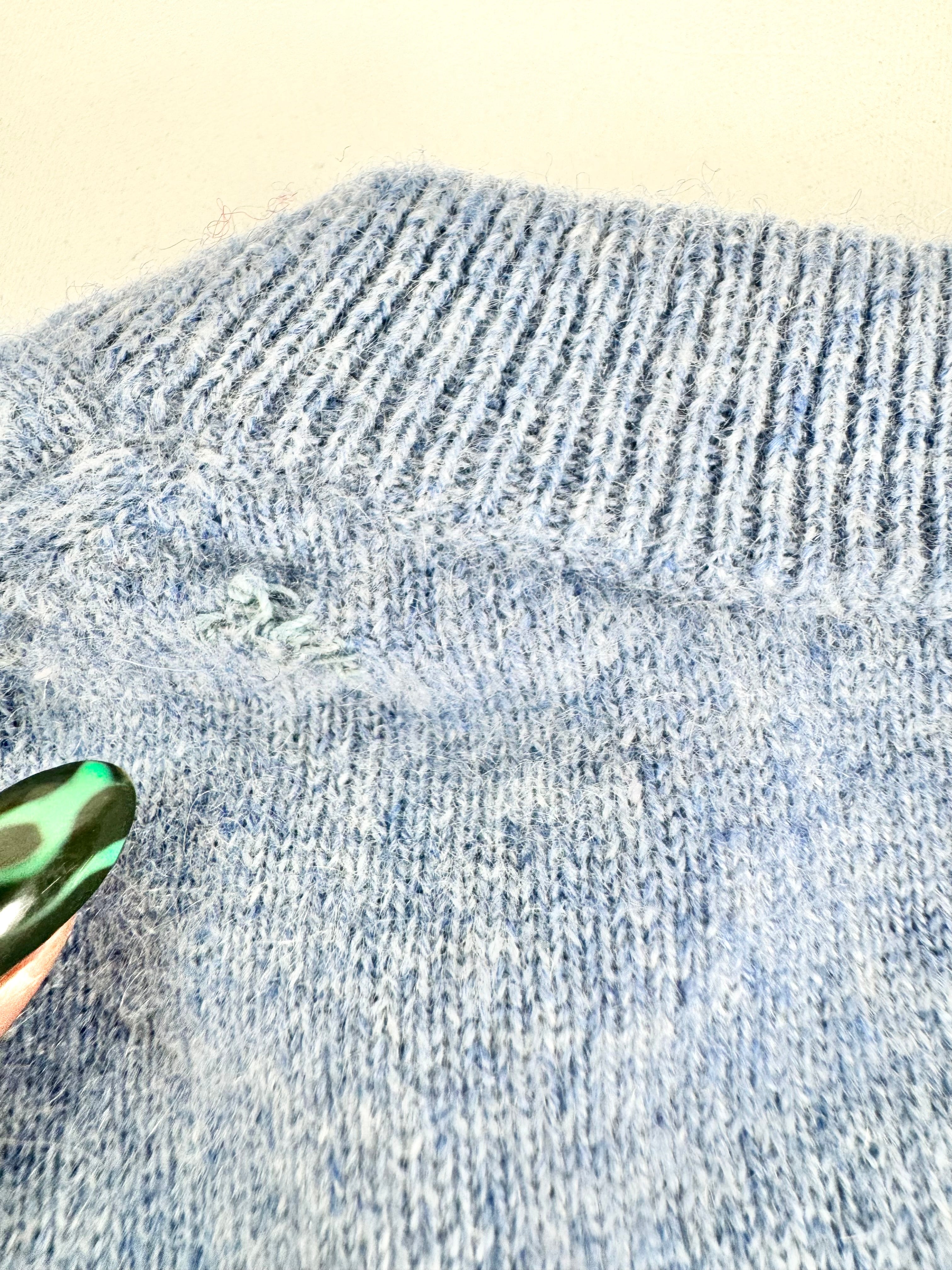 Altuzarra Winter Sky Blue Cashmere Twist Sweater - AU8/10