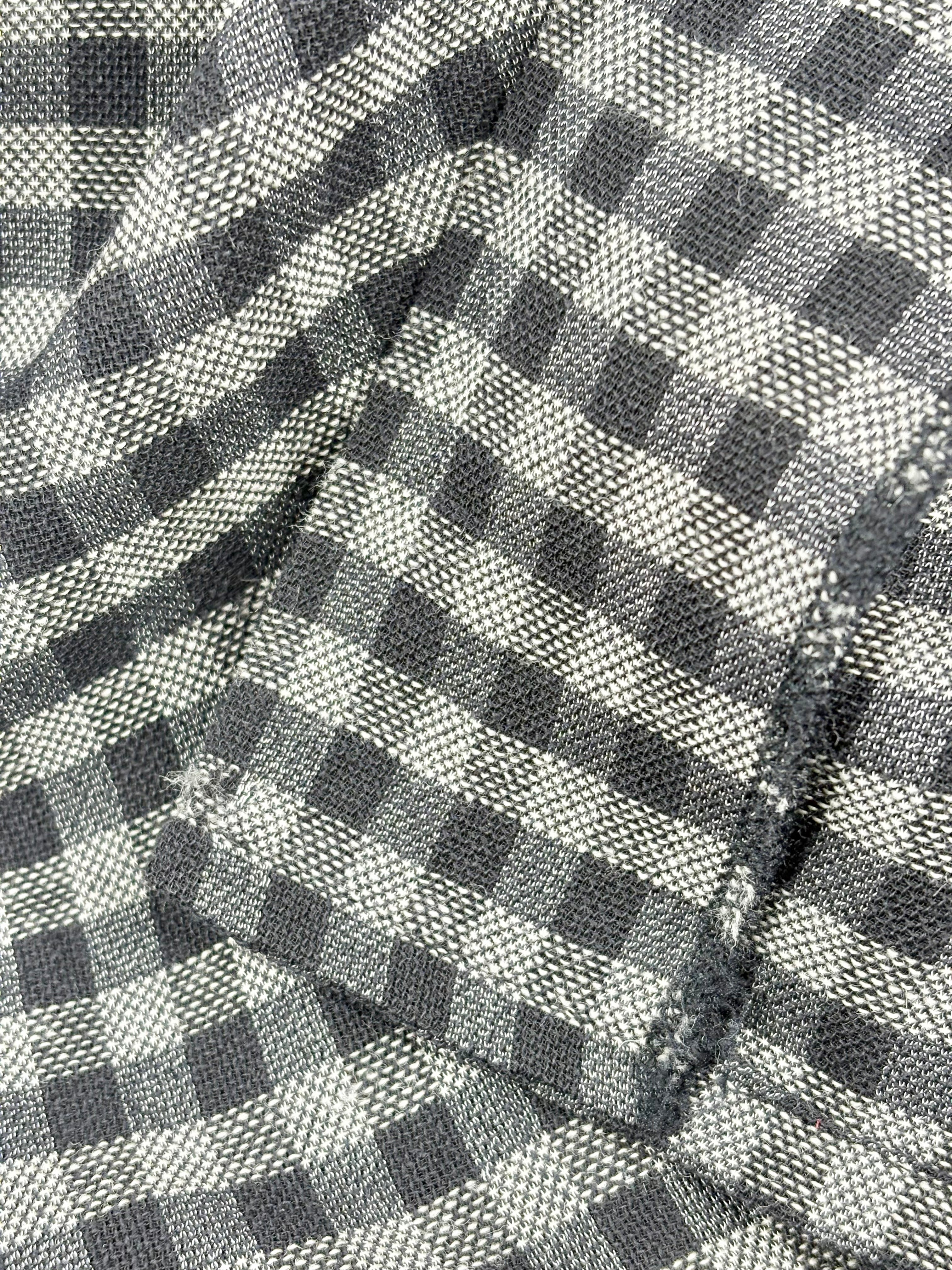 Ivano Boni Black & White Checked Long-Sleeve Dress - AU12
