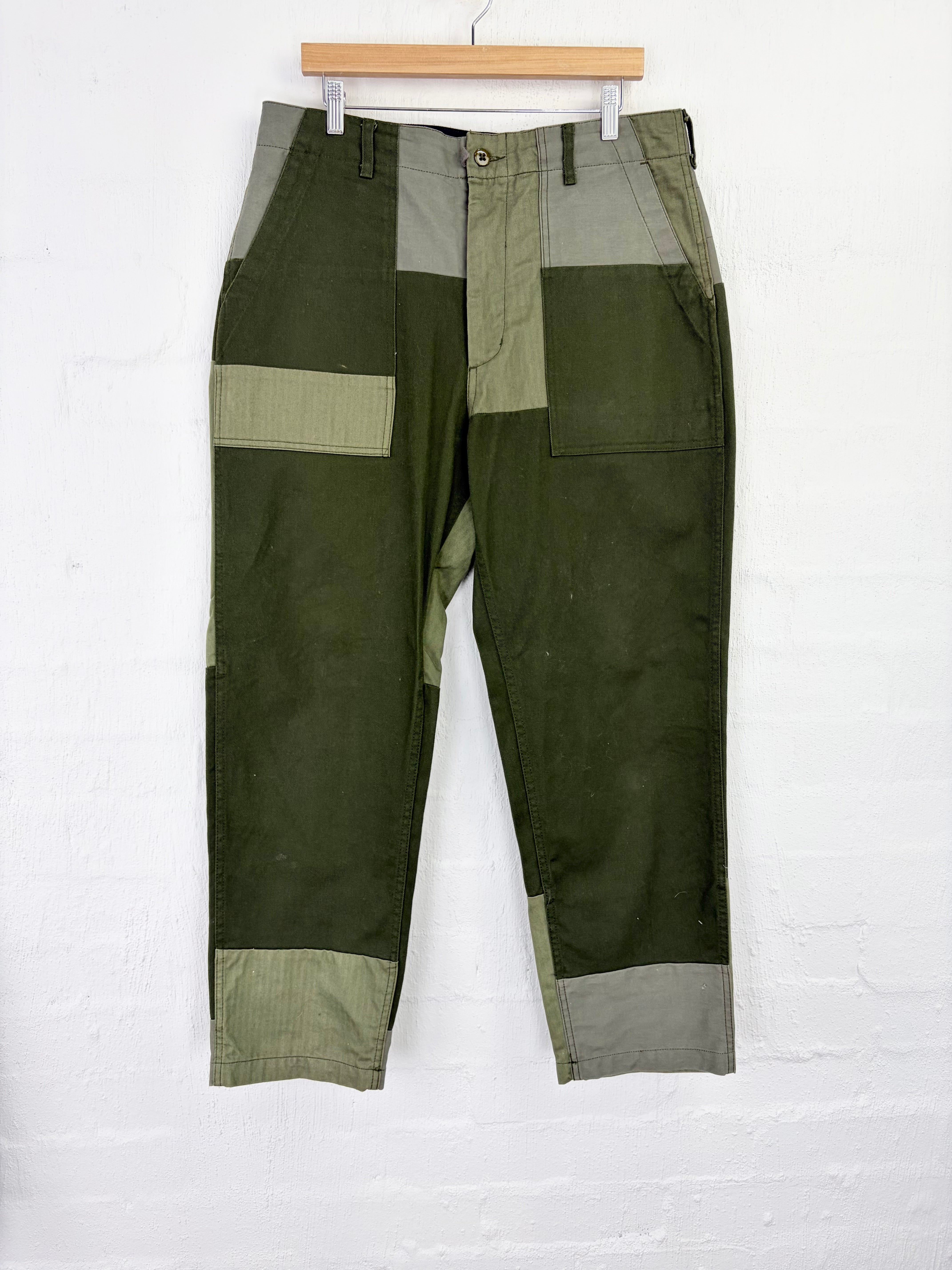 Engineered Garments NY Green FW19 Patchwork Suit - M/L