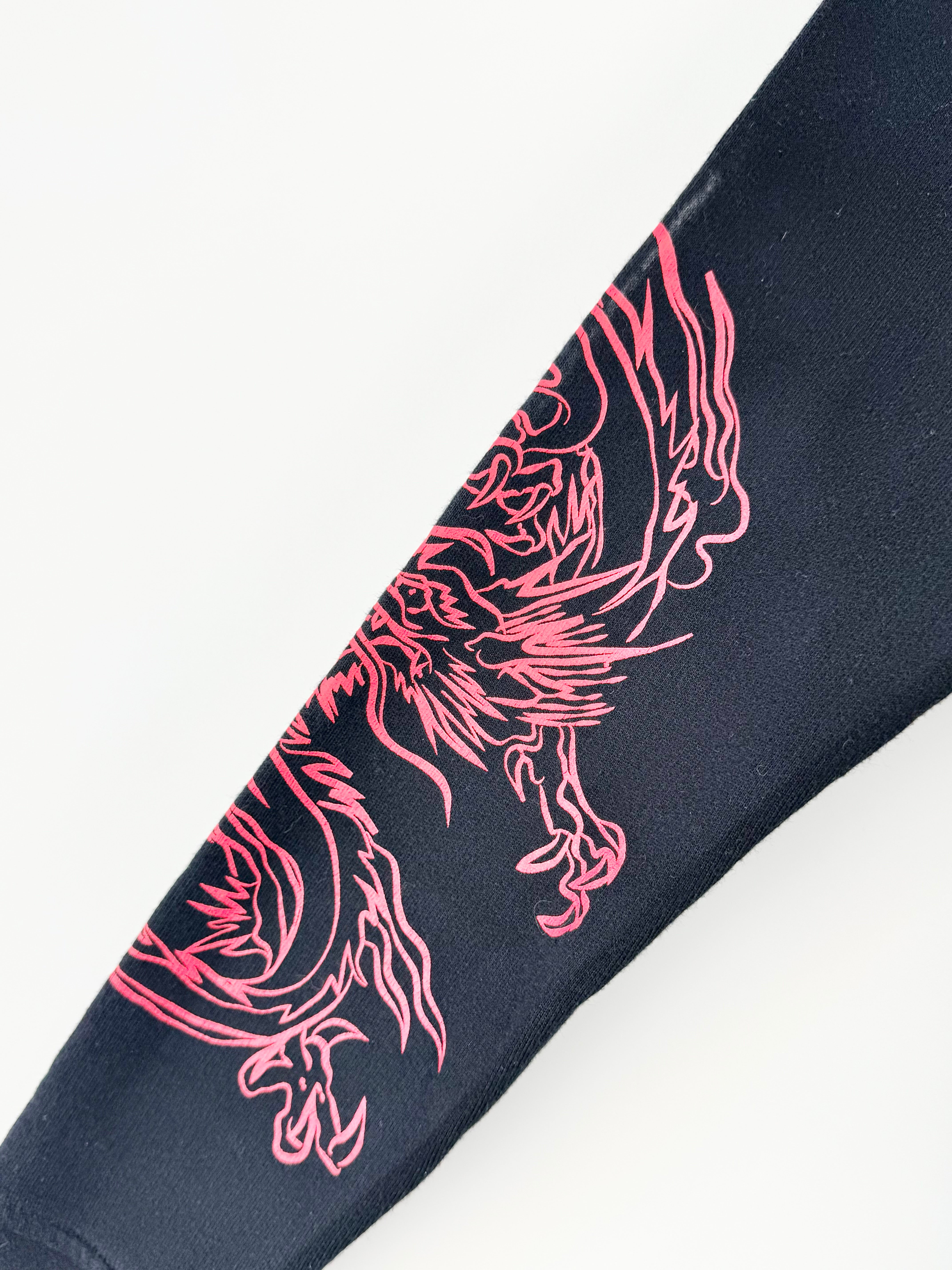 Marcelo Burlon Black Long Sleeve Embroidered Tiger Top - XXS