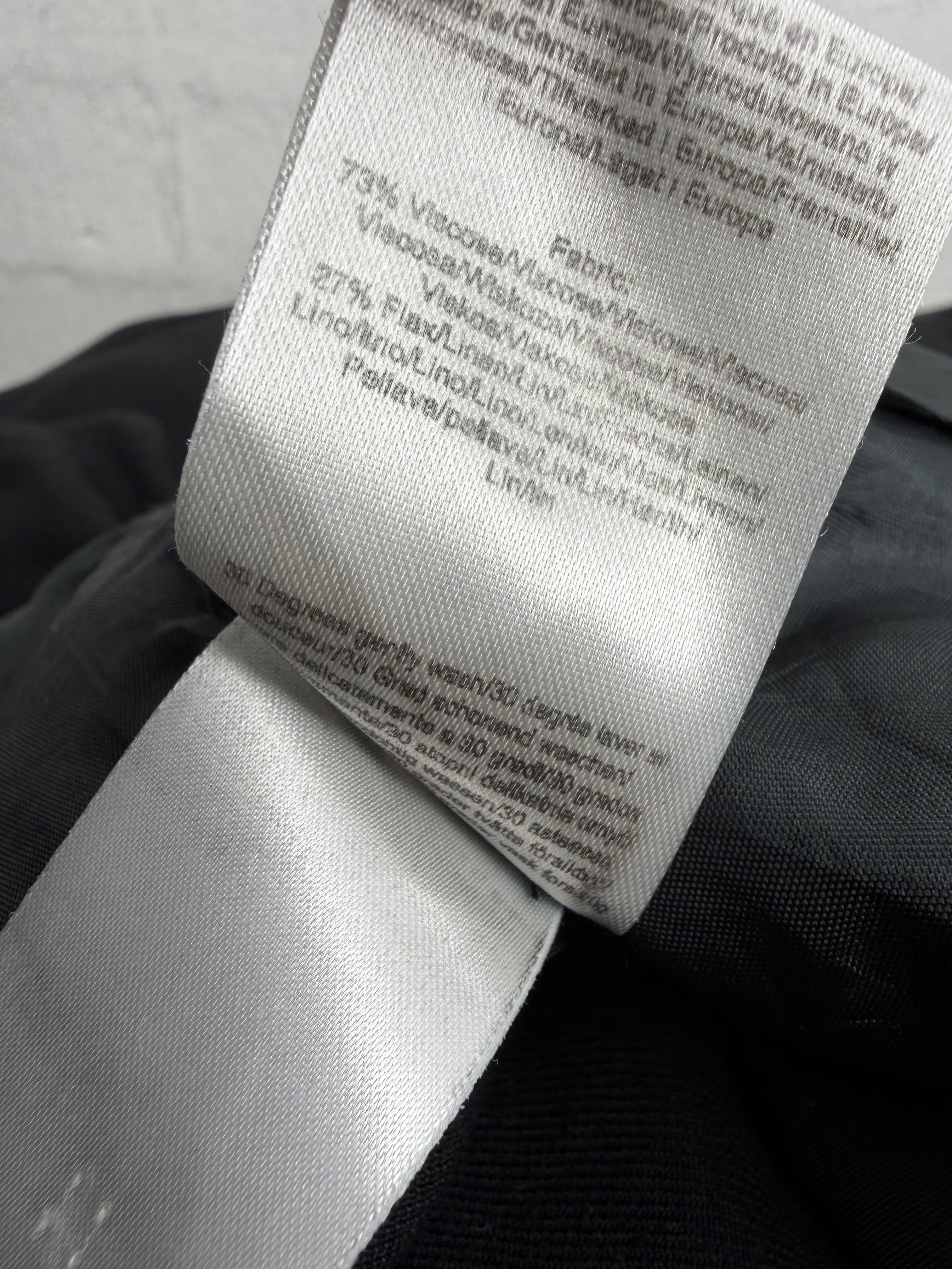 Birgette Herskind Black Wide Leg Flax Blend Slacks - AU10