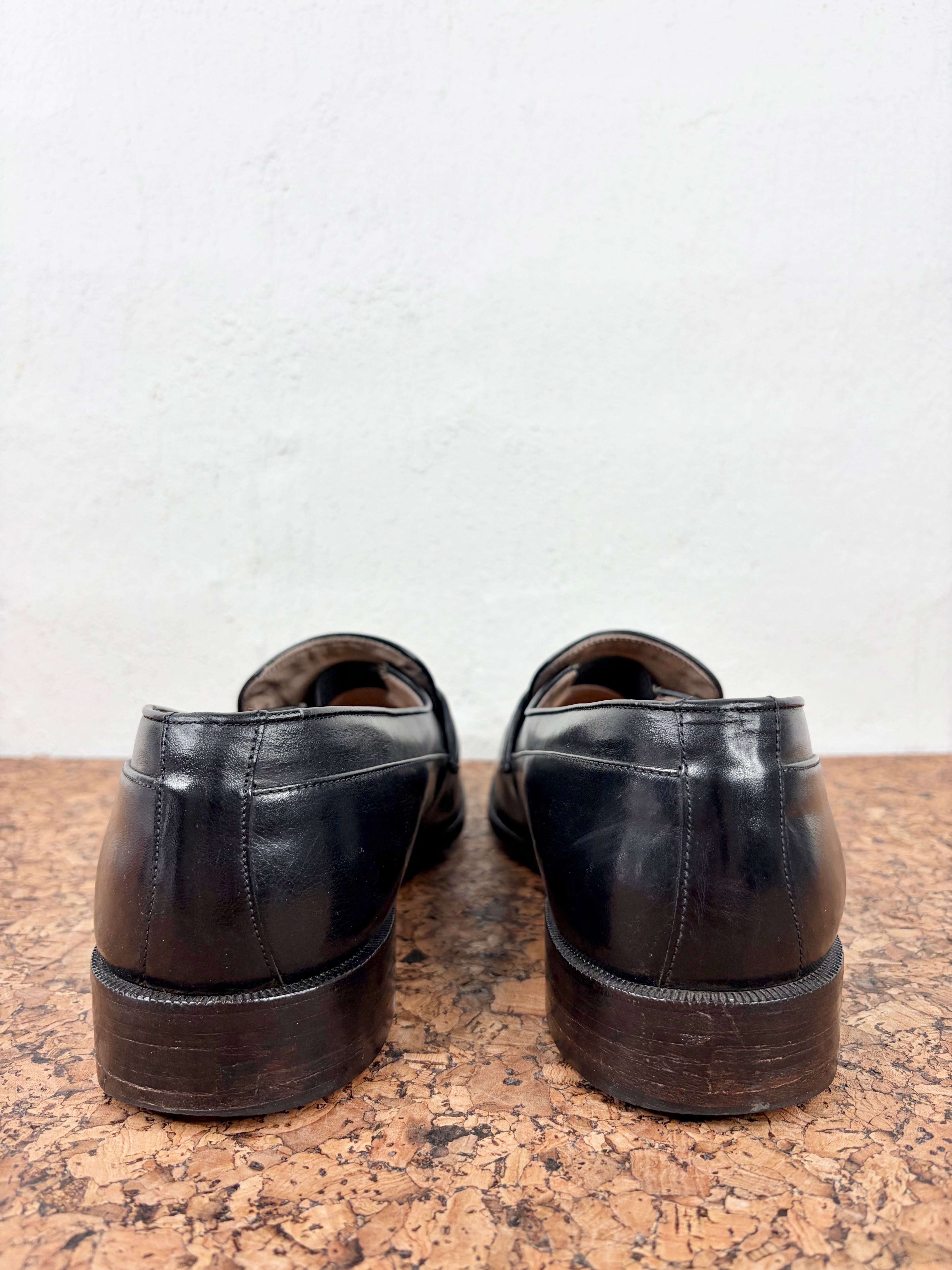 Fratelli Perri Black Slip On Dress Shoe - EU40