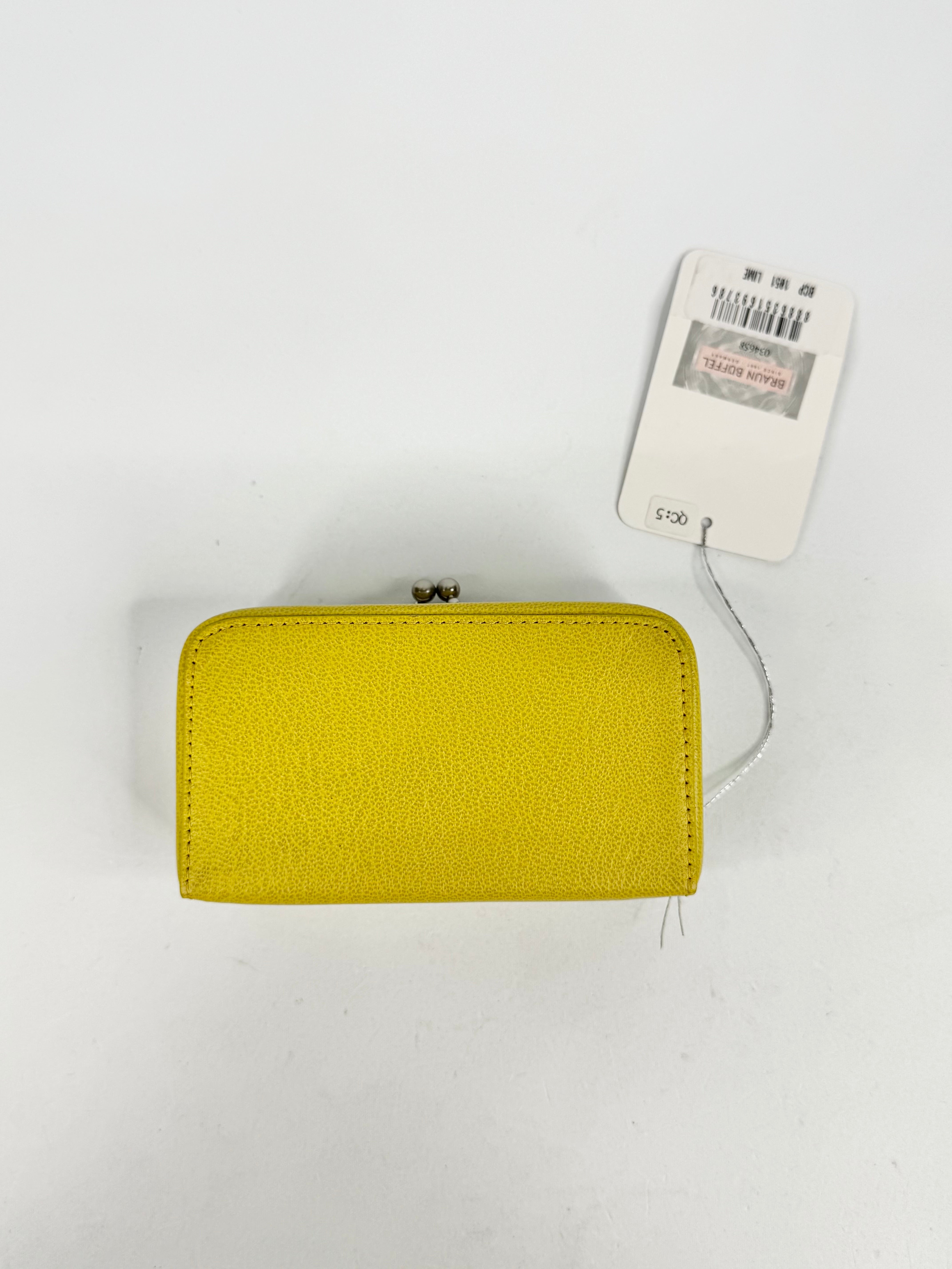 Braun Buffel Lime Green Purse NWT