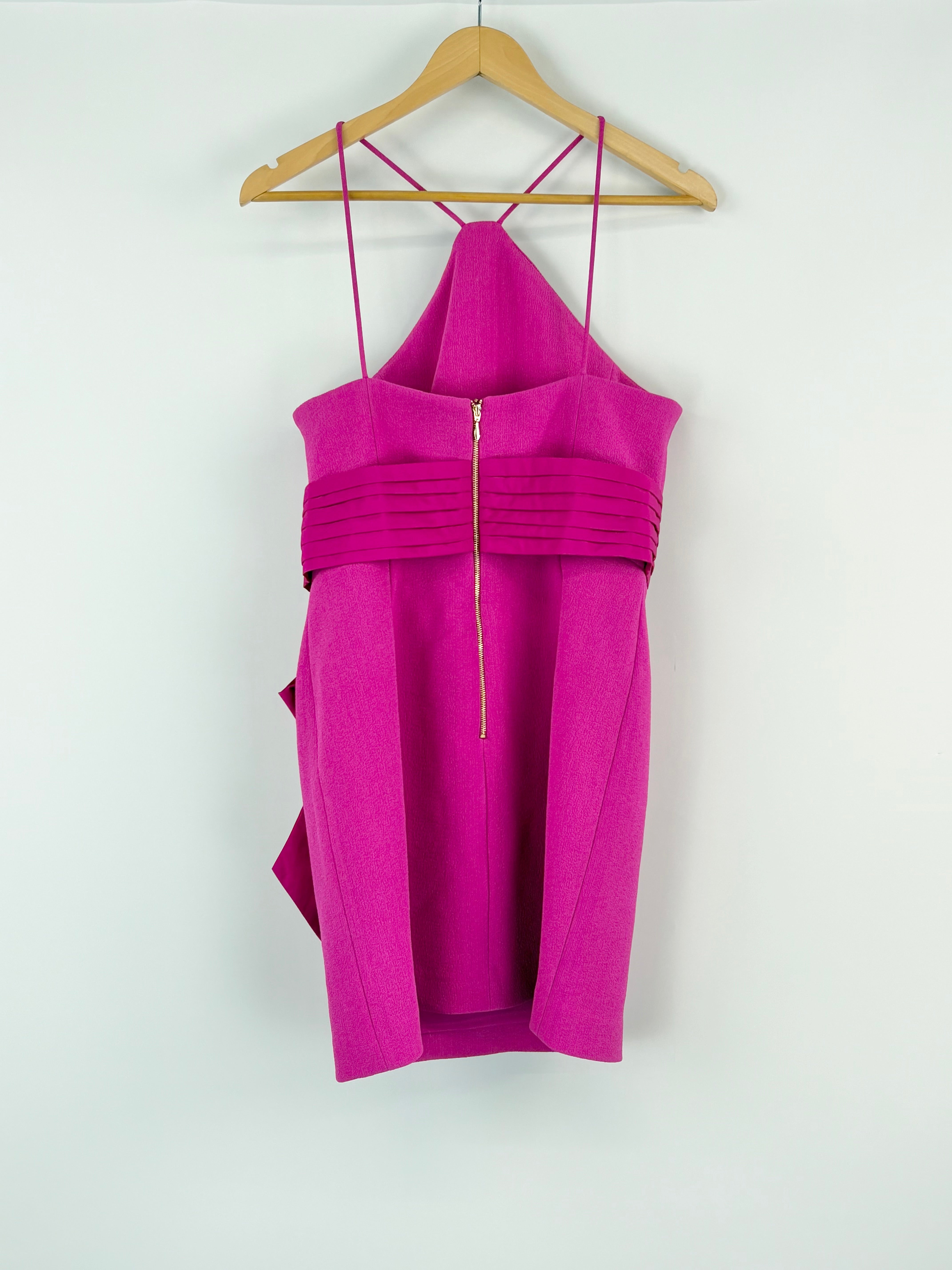 Rebecca Vallance Hot Pink 'Cupid's Bow' Mini Dress - AU12