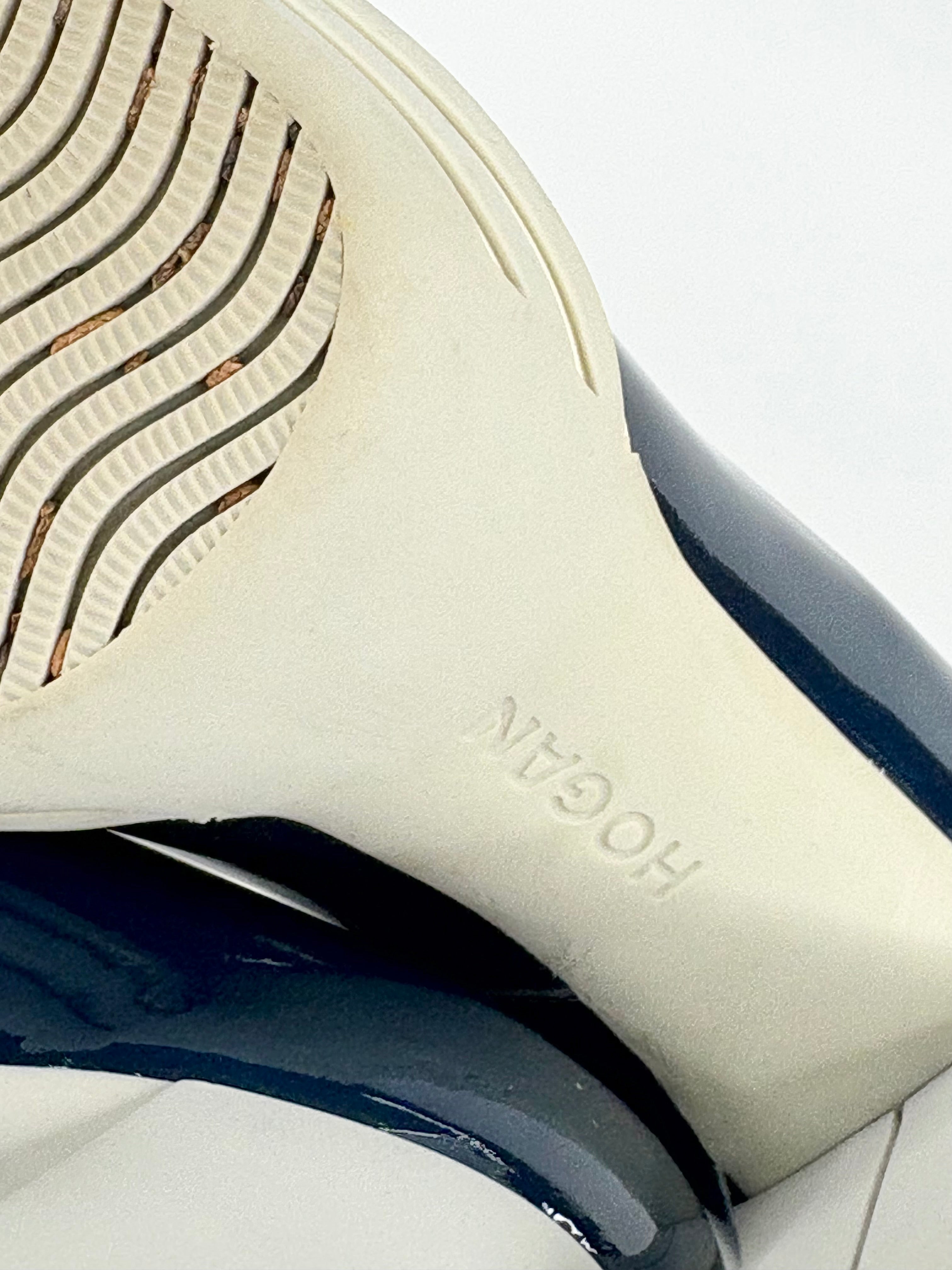 Hogan Patent Dark Blue Leather Pumps - EU39