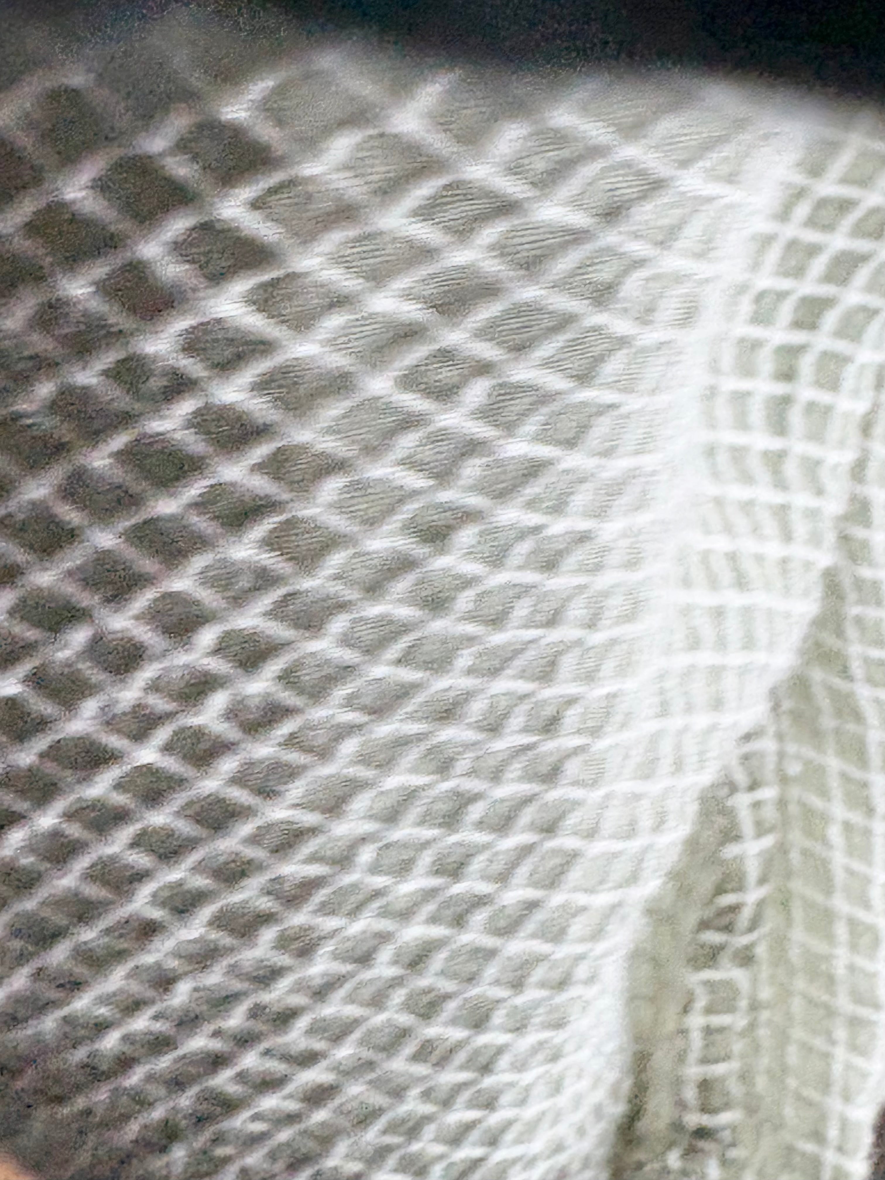 Grizas Sage & Textured White Striped Sheer Cardi - AU12