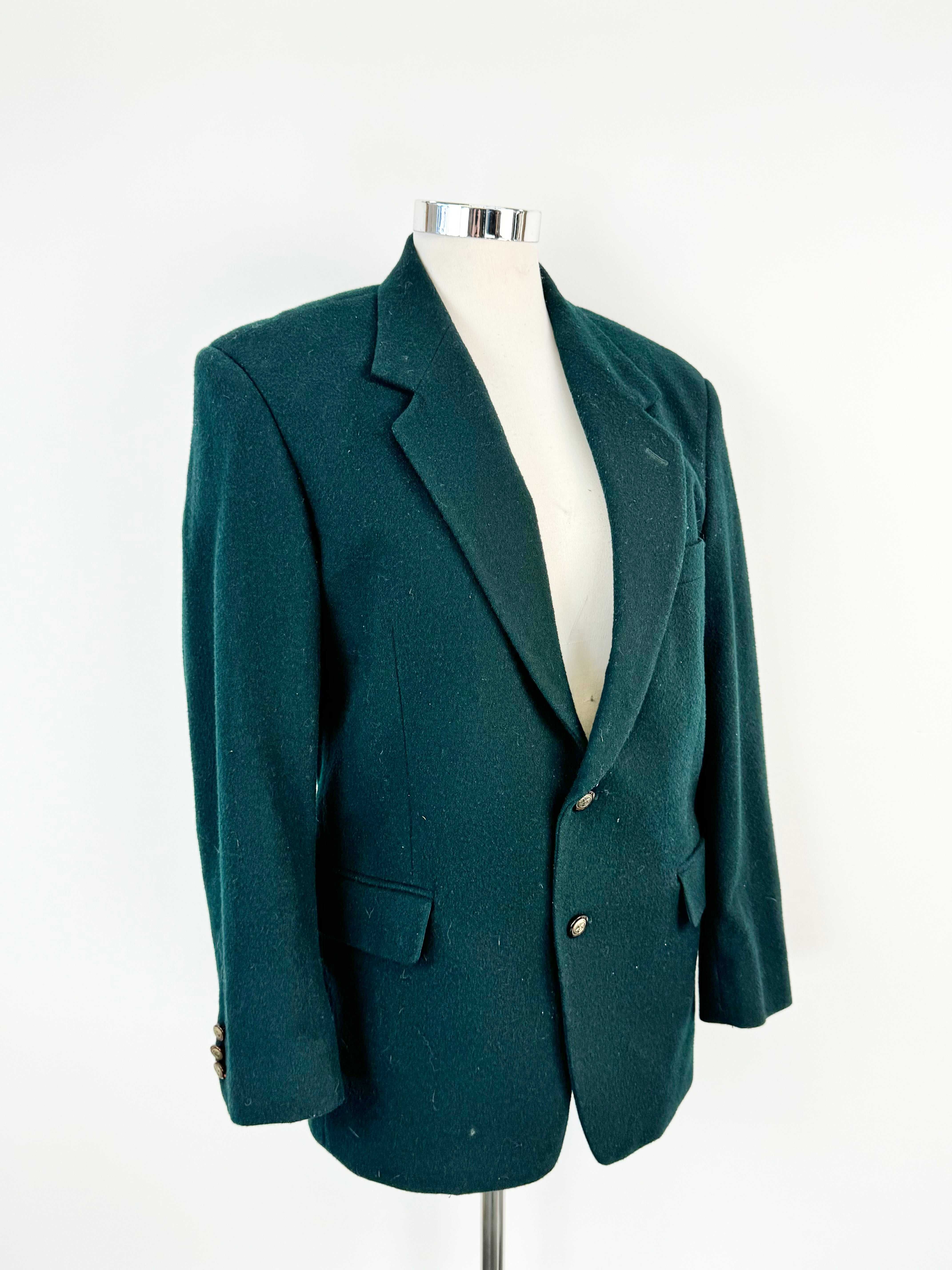Vintage Giorgio Uomo Forest Green Wool Blazer - L