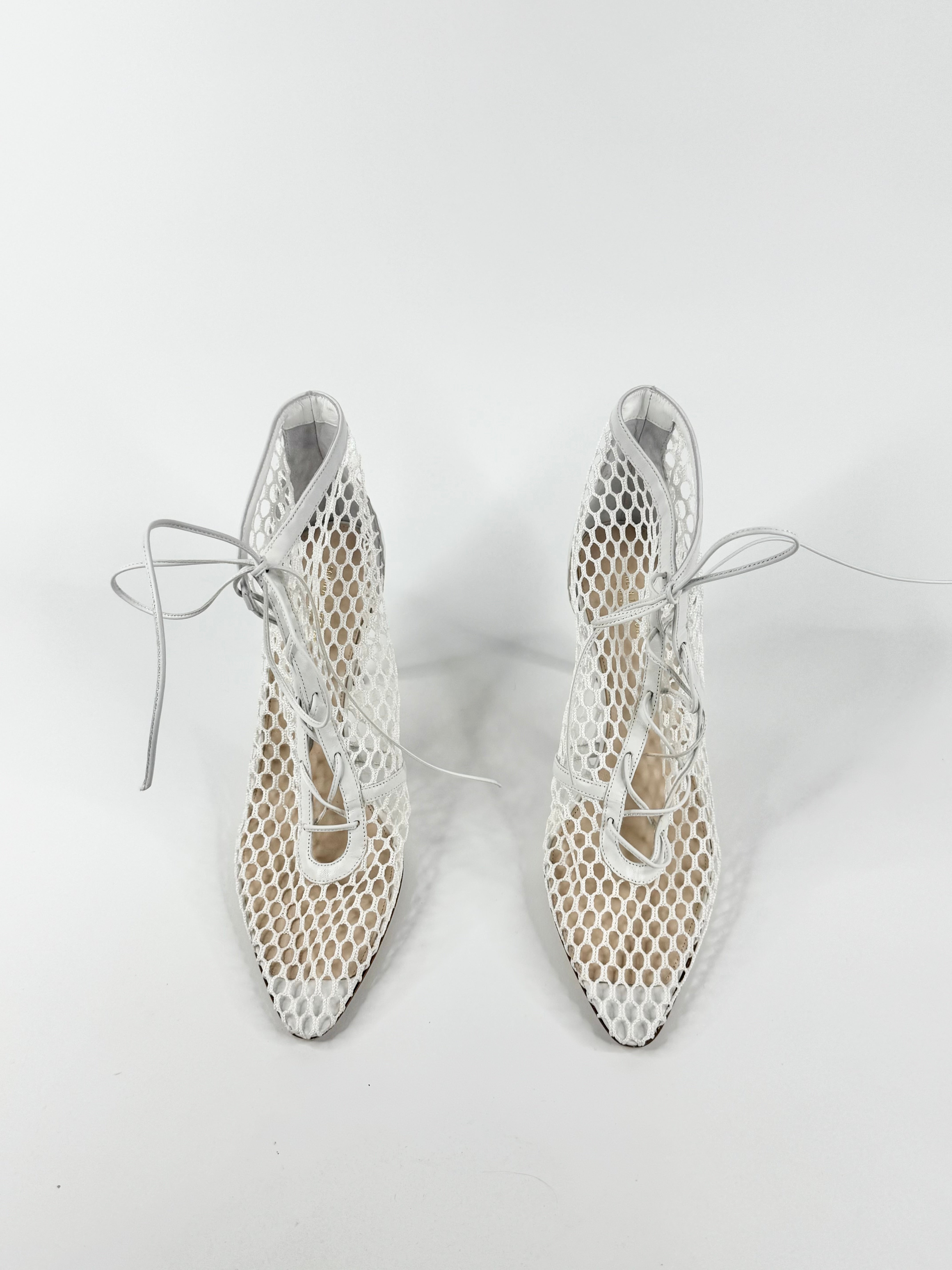 Scanlan Theodore White Mesh Booties NWT - EU41