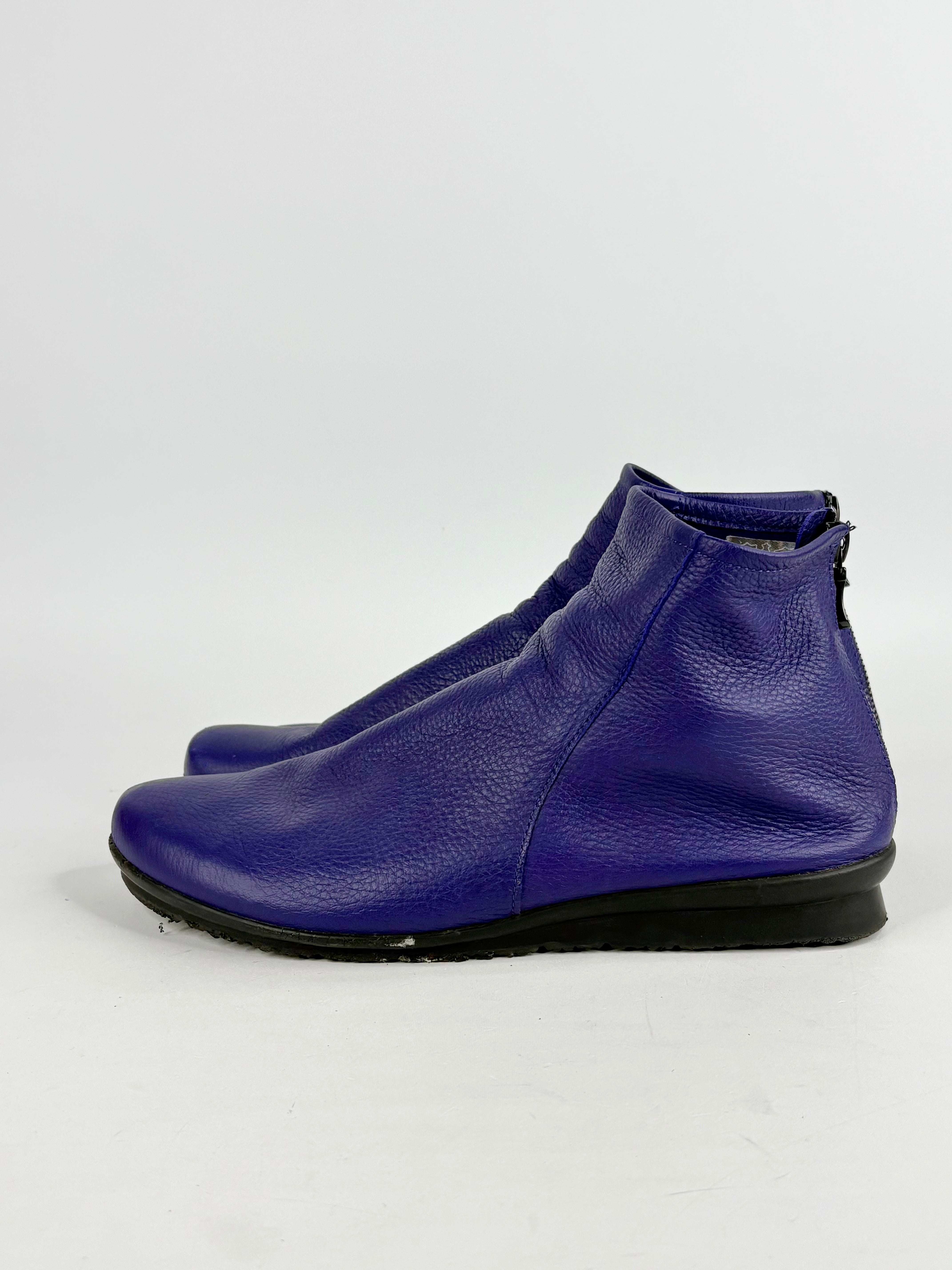 Arche Violet Leather Ankle Boots - EU40