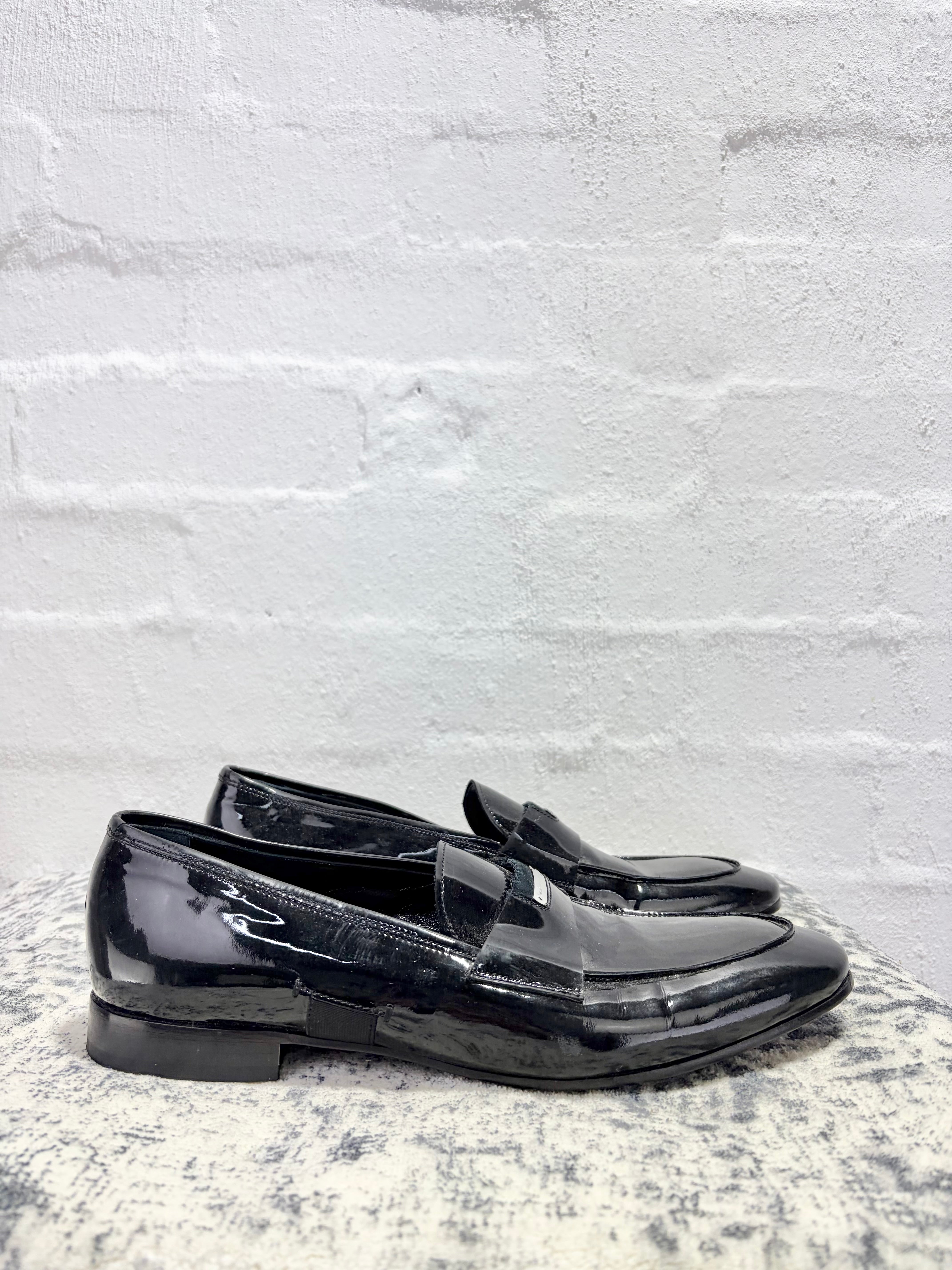 Alessandro Dell'Acqua Patent Black Loafer - EU42