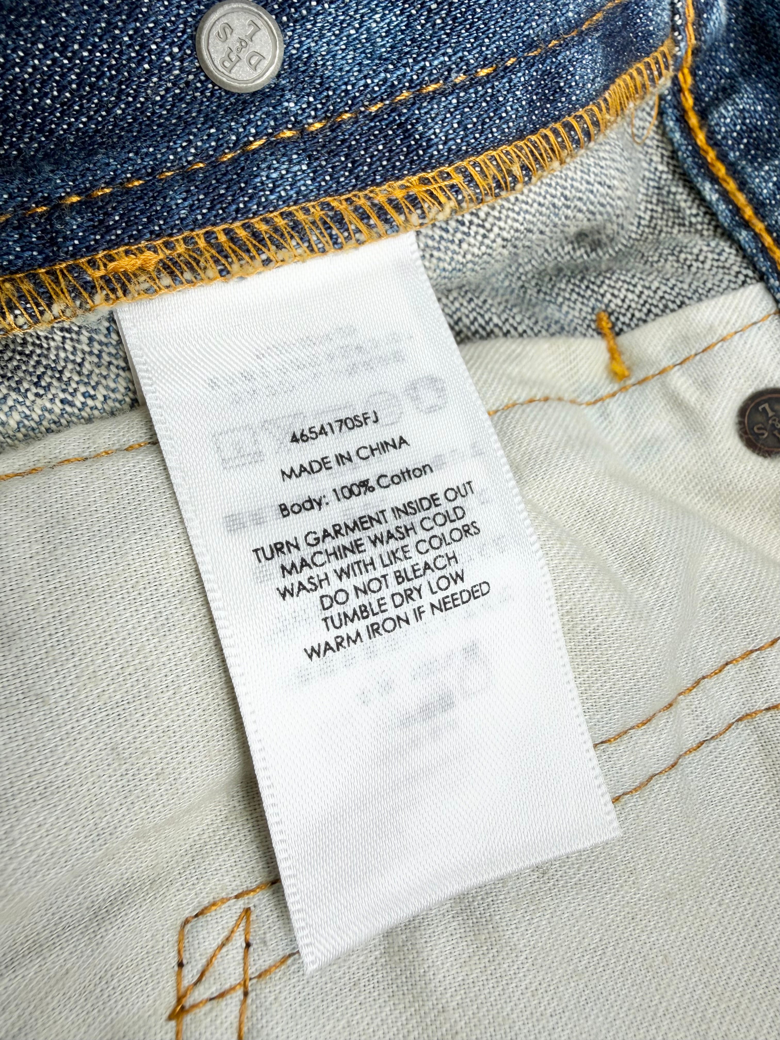 Ralph Lauren Spray Paint Pattern Denim Jeans - 32