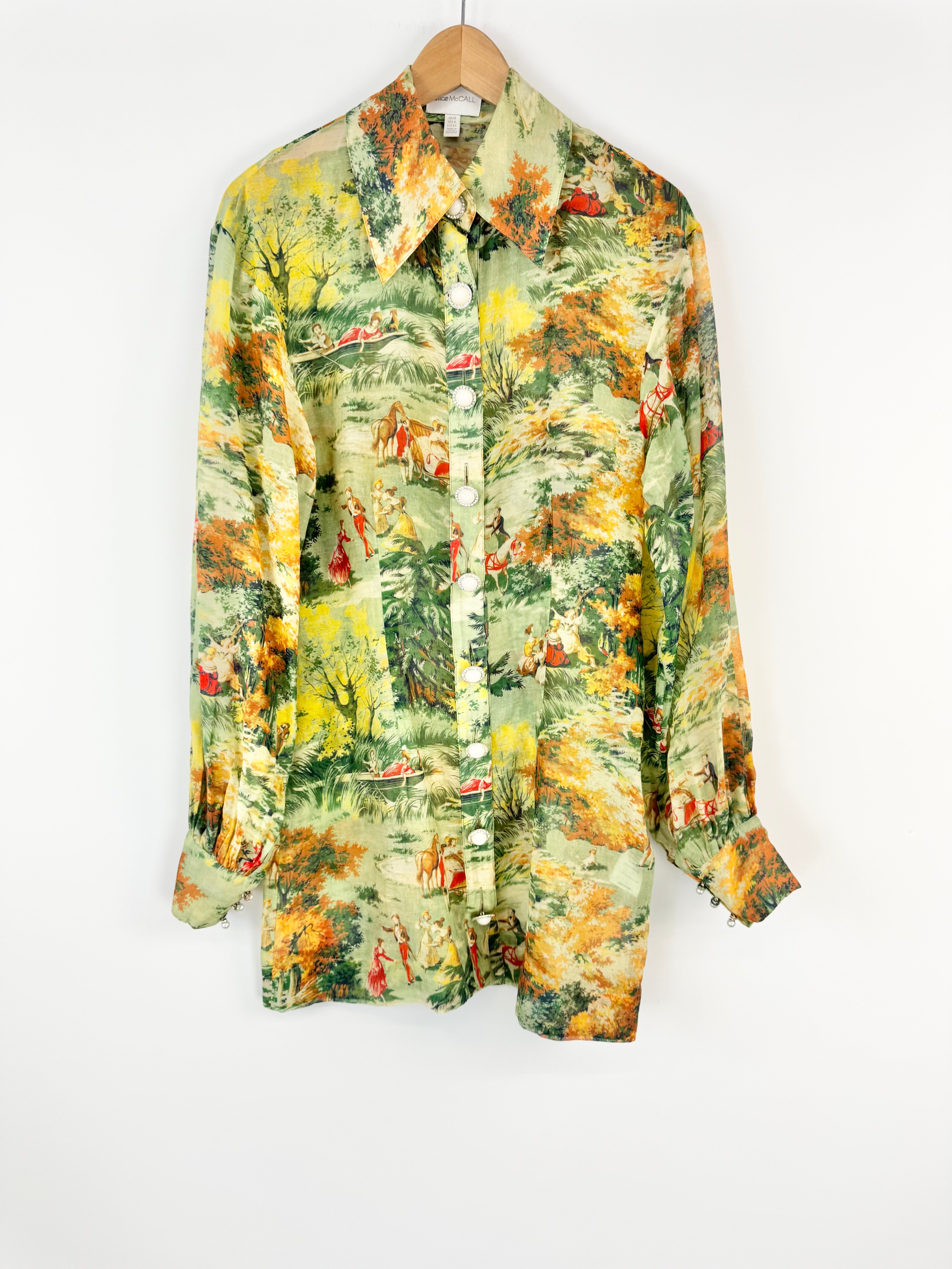 Alice McCall 'Strange Dreams' Silk Blend Shirt Dress - AU8