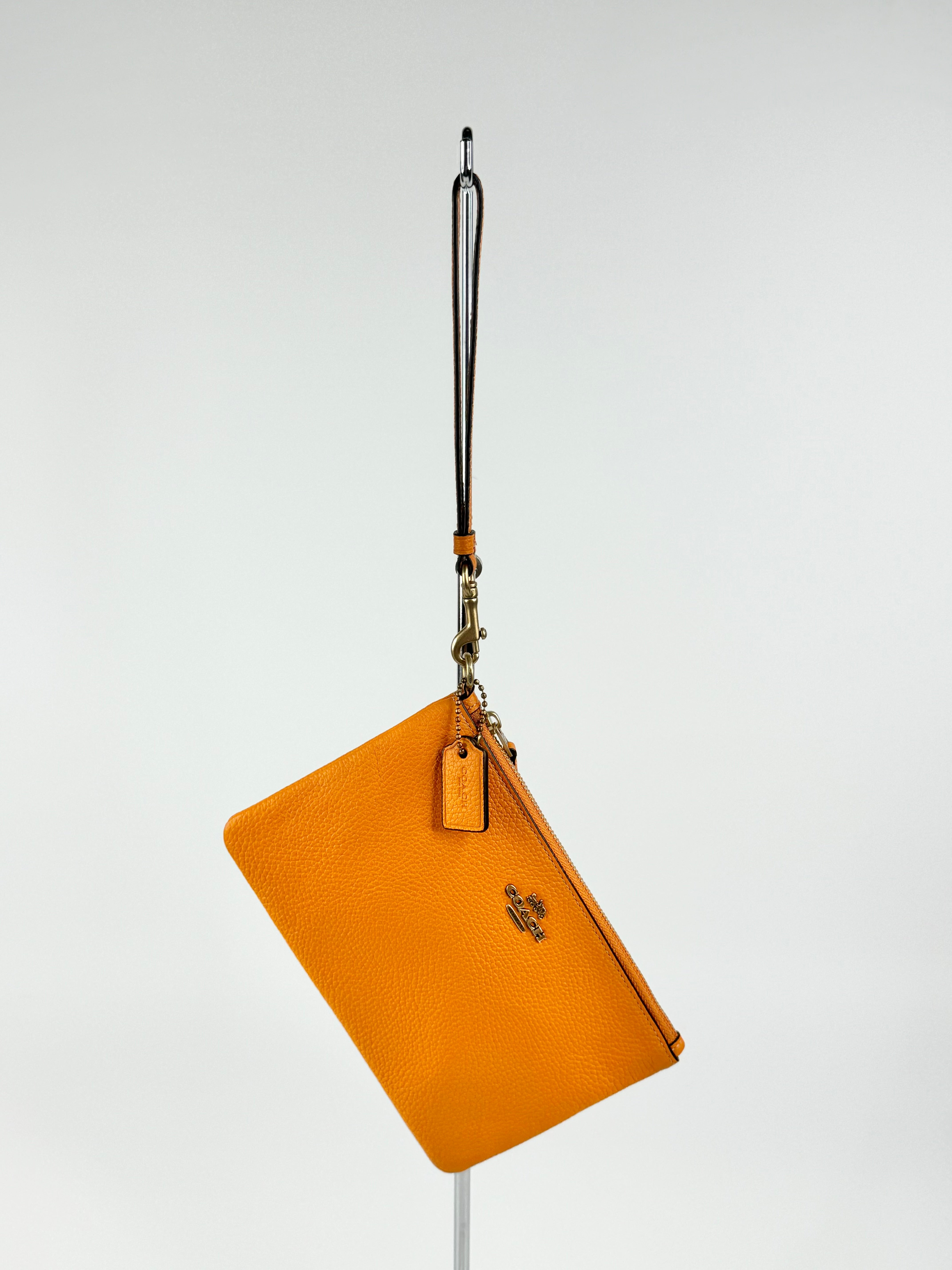 Coach Mandarin Orange Wristlet