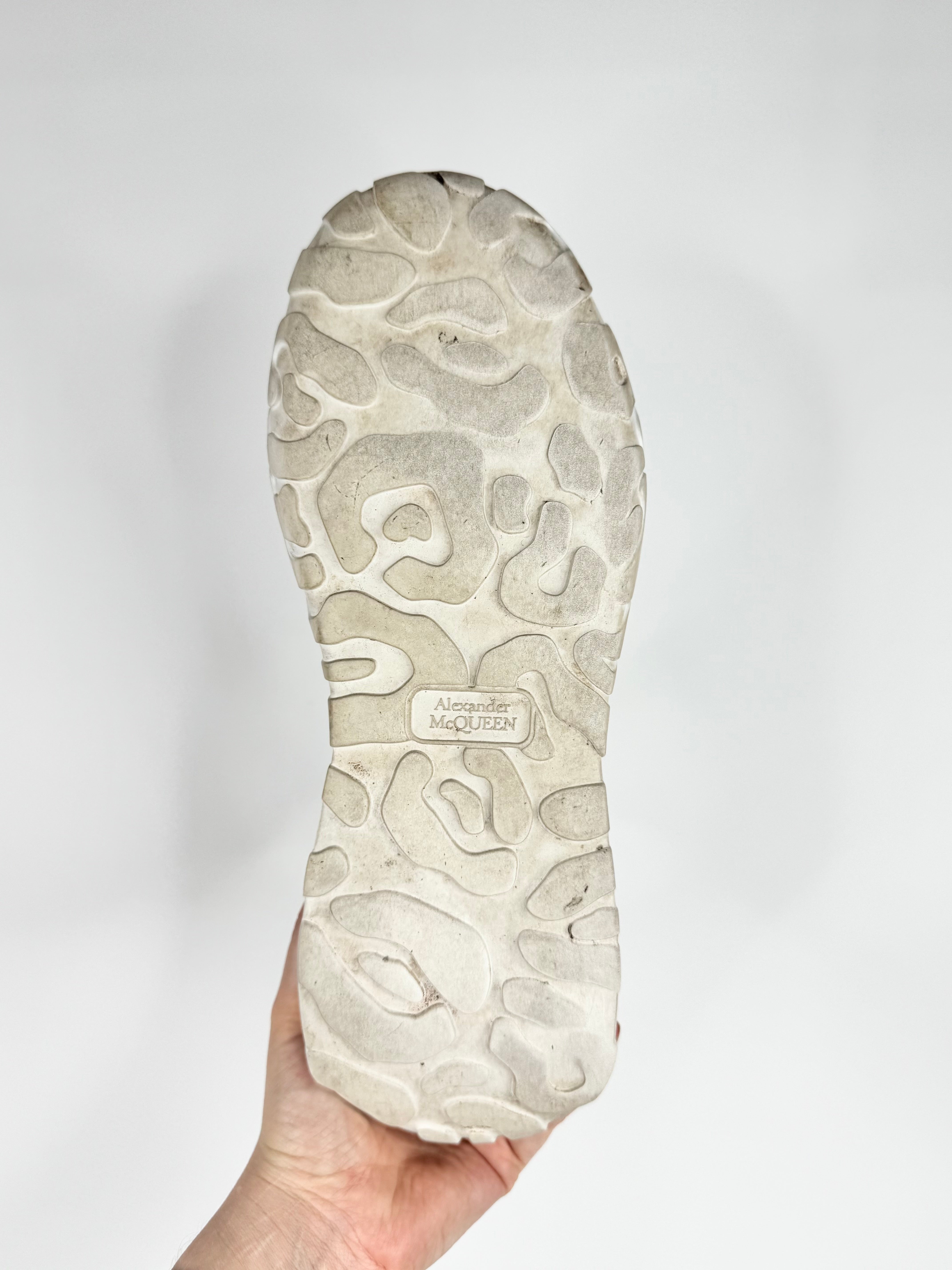 Alexander McQueen White & Tan Oversized Sneakers - EU40