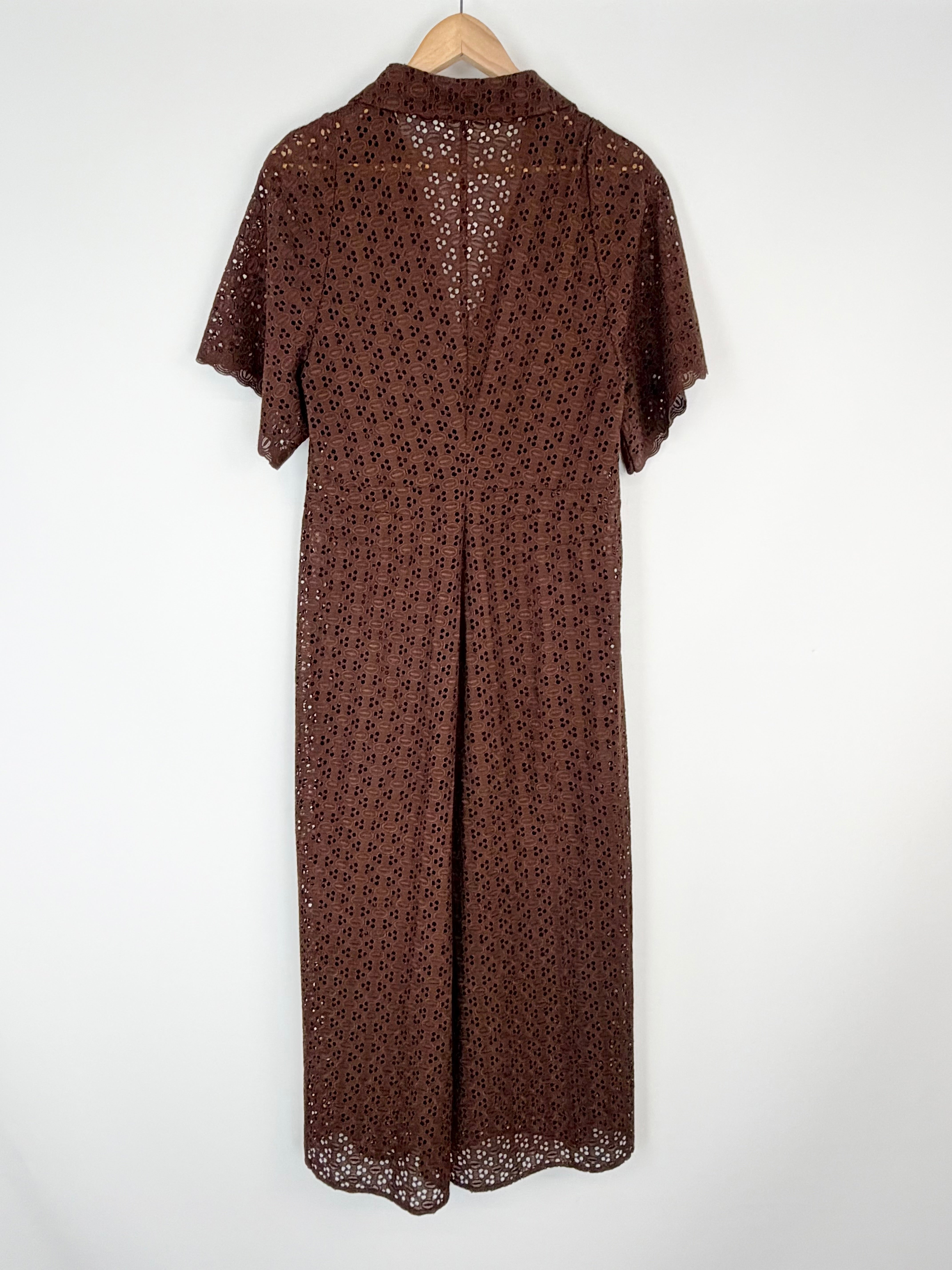 Scanlan Theodore Chocolate Cutwork Dress - AU10
