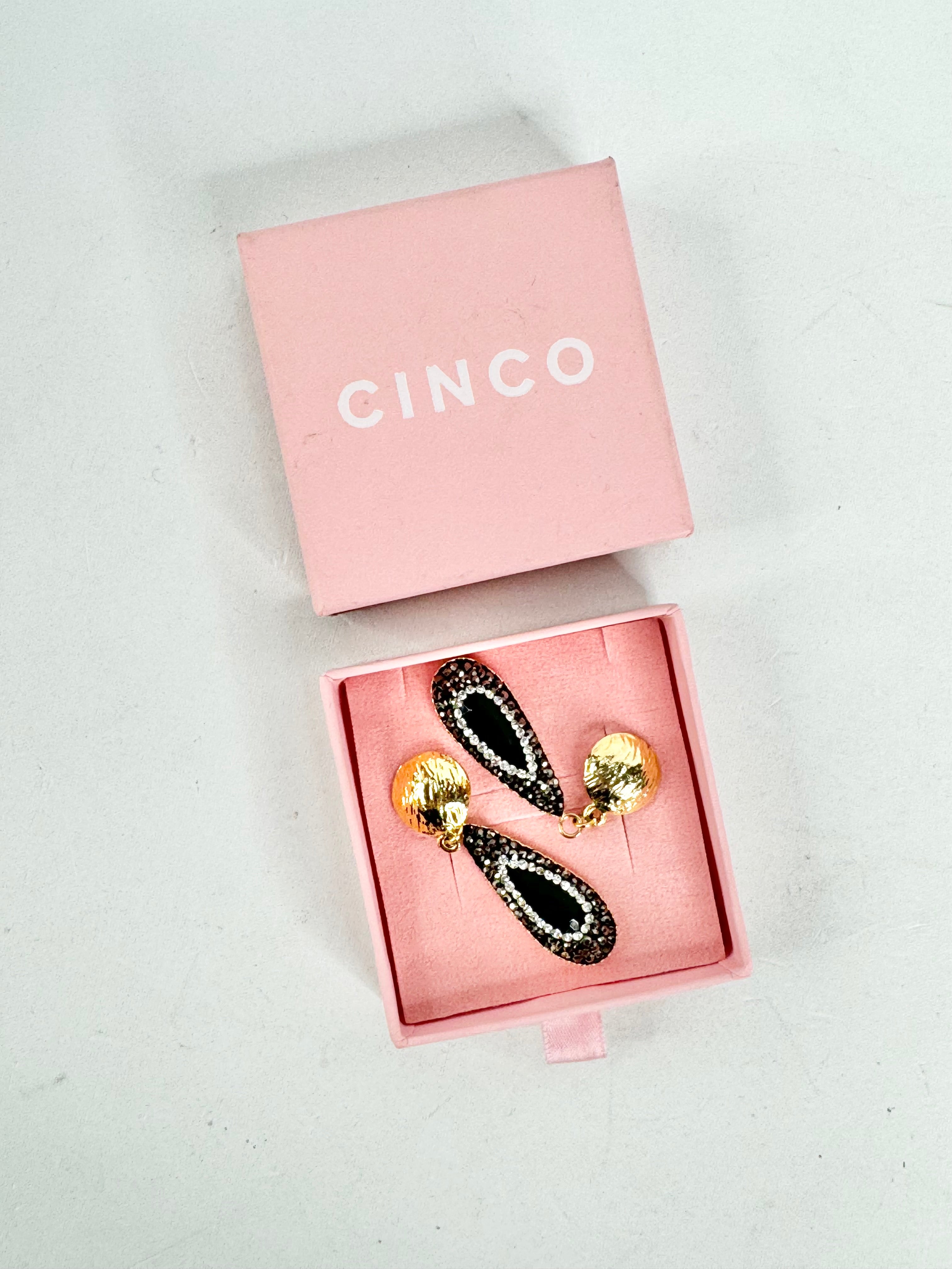 Cinco Gold Toned Drop Earrings NWT
