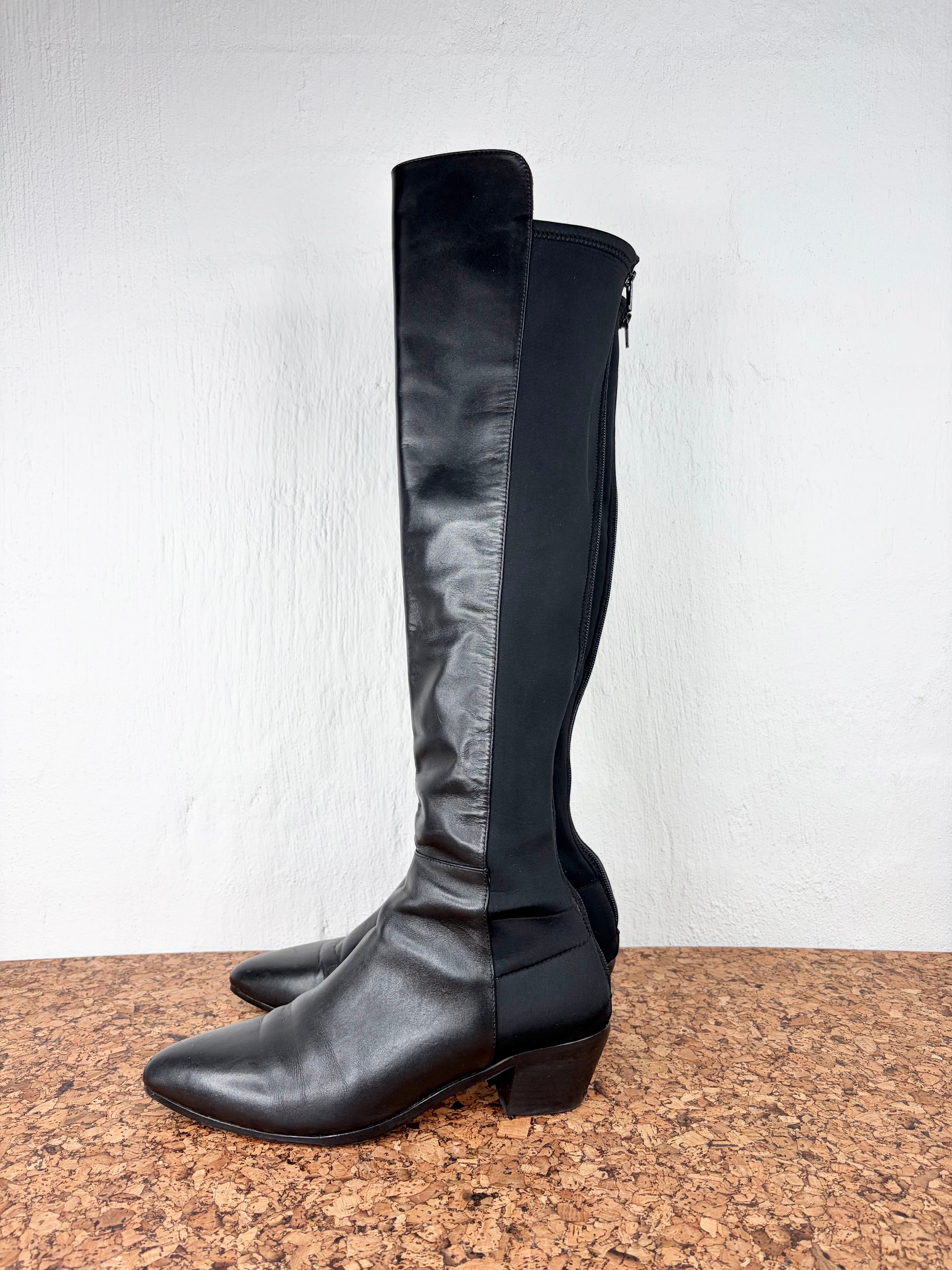 Bared Footwear Long Black Boot - EU40