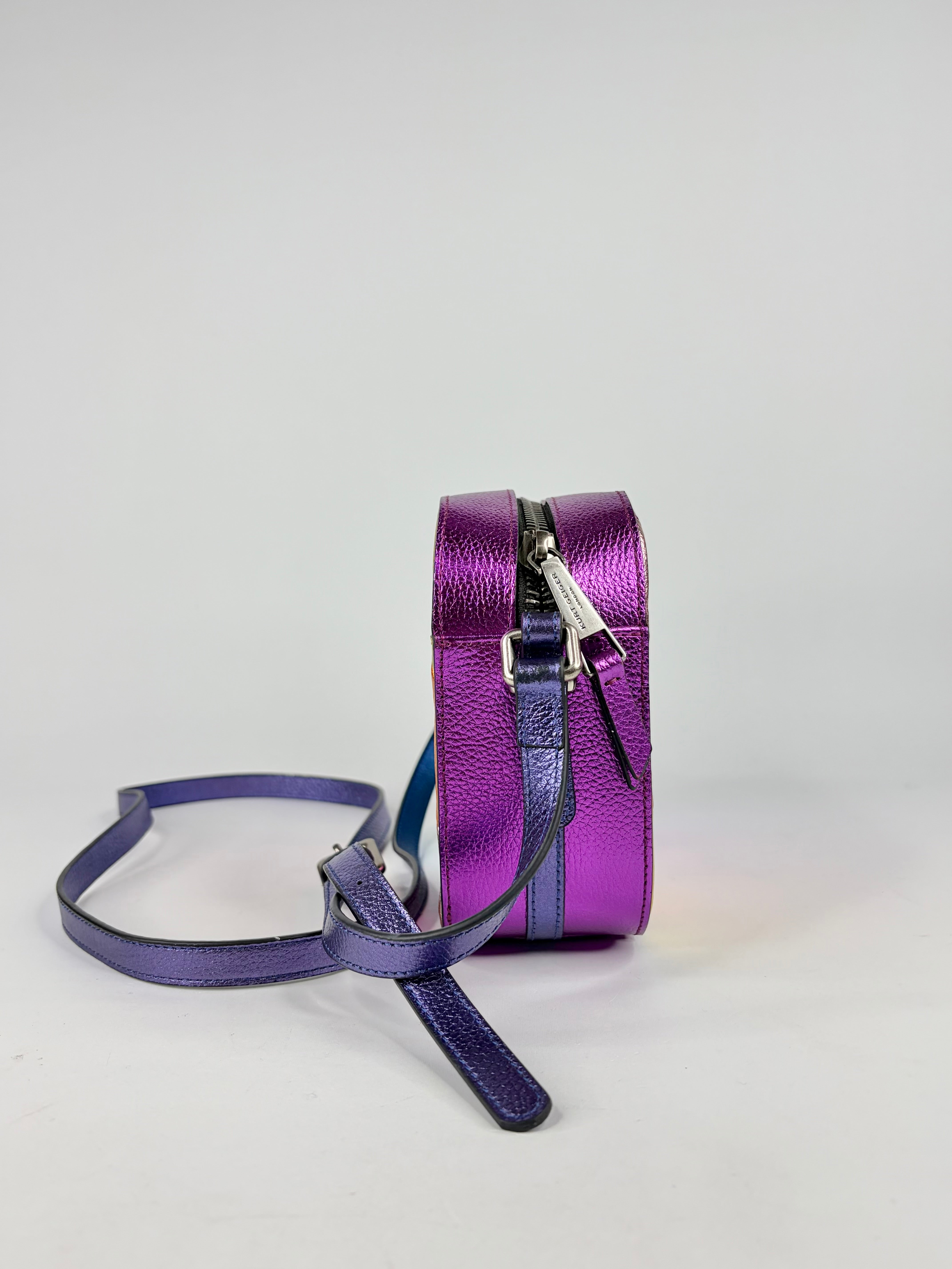 Kurt Geiger Metallic Rainbow 'Kensington Camera' Bag