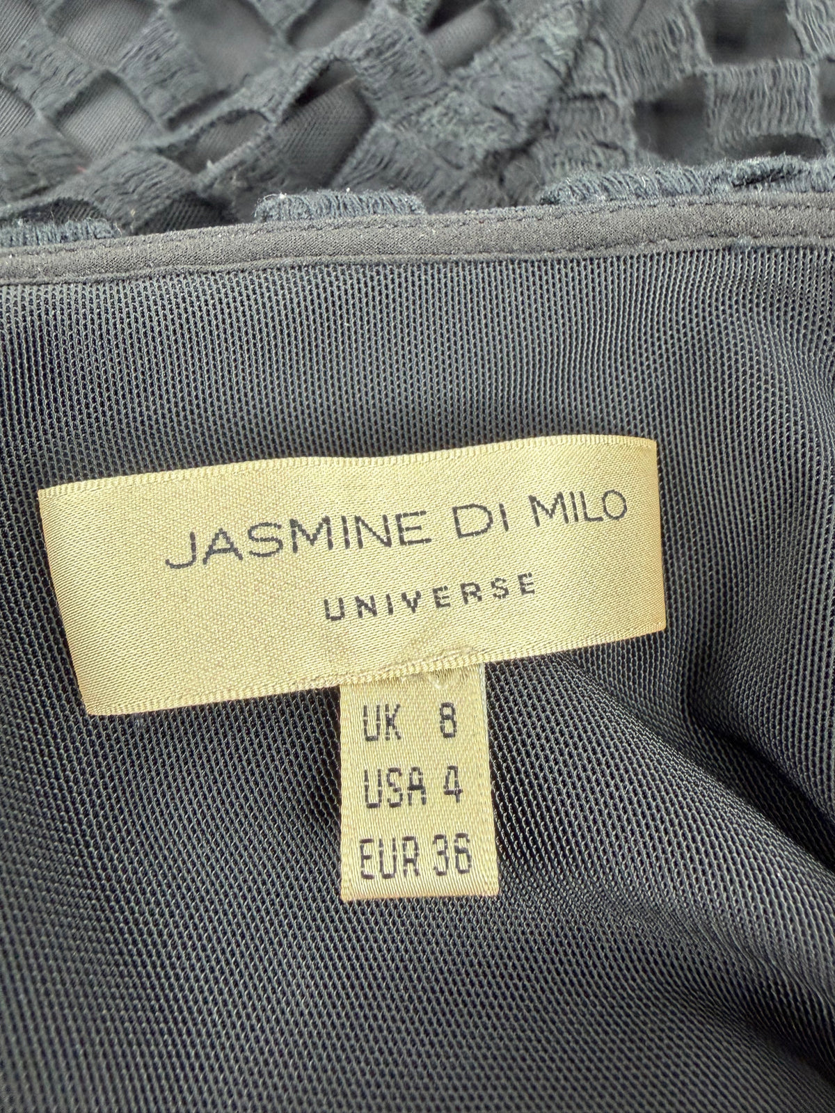 Jasmine di Milo Black Lace Overlay Skirt - AU8