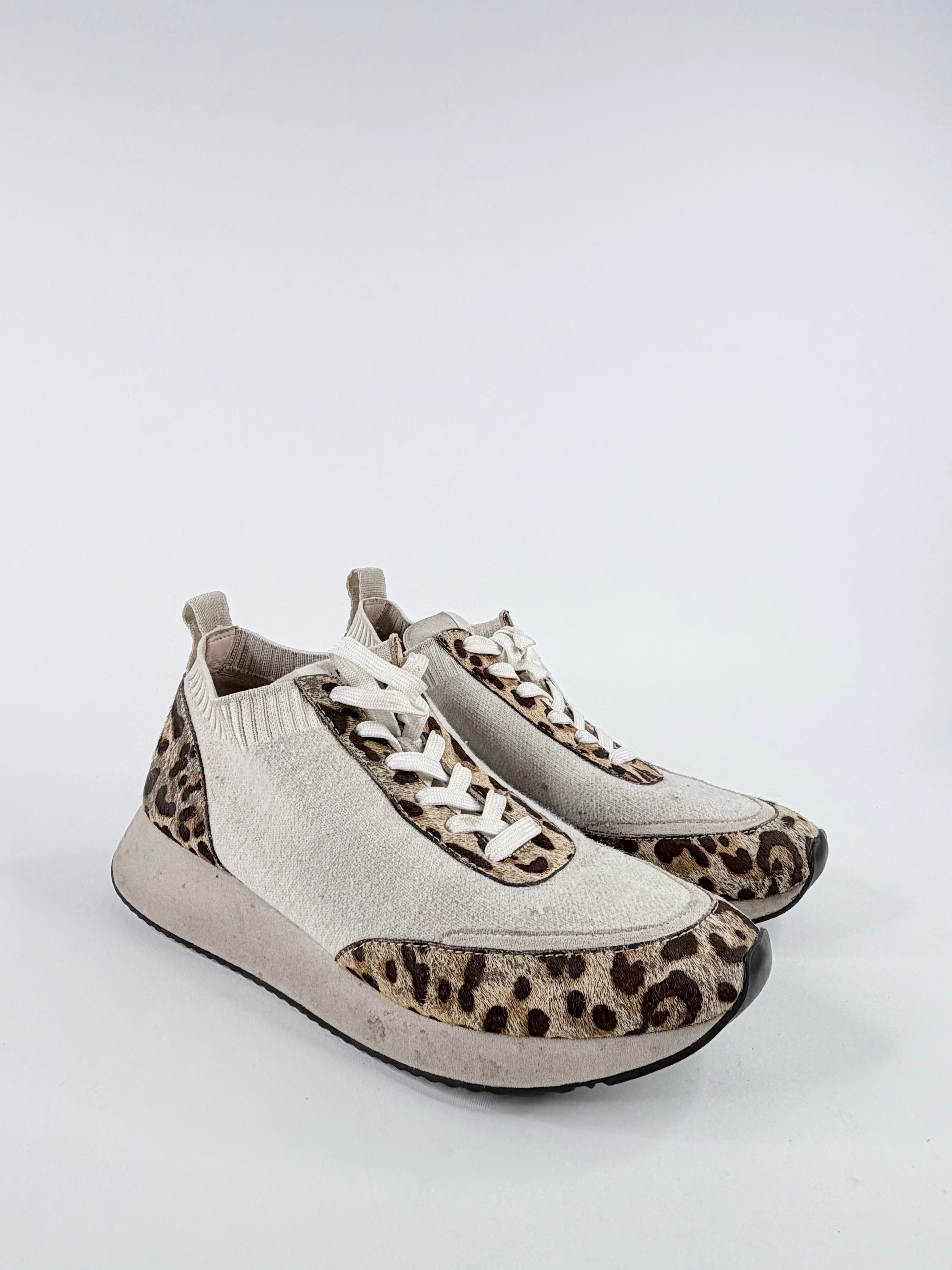 Loeffler Randall ‘Remi’ Leopard-Print Lace-Up Sneakers - EU39