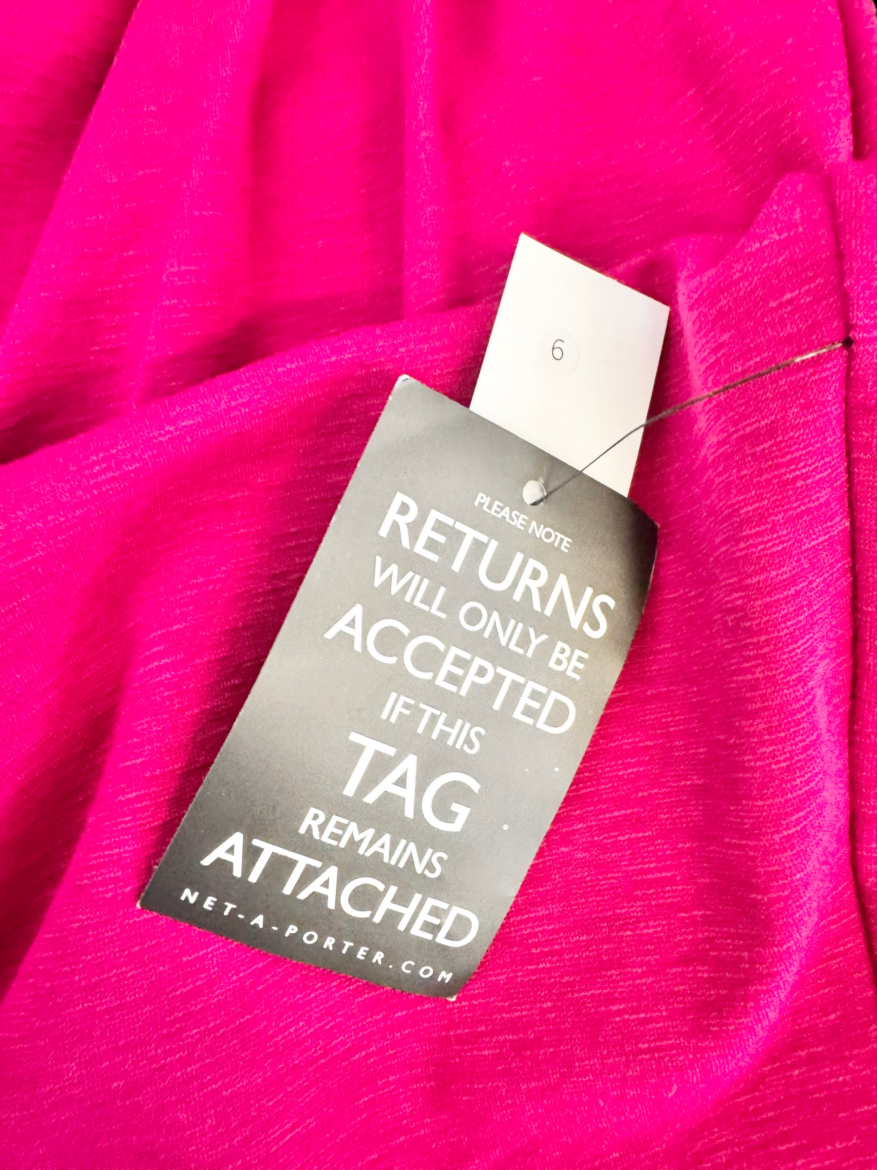 Diane von Furstenberg Berry Pink Midi Dress NWT - AU10