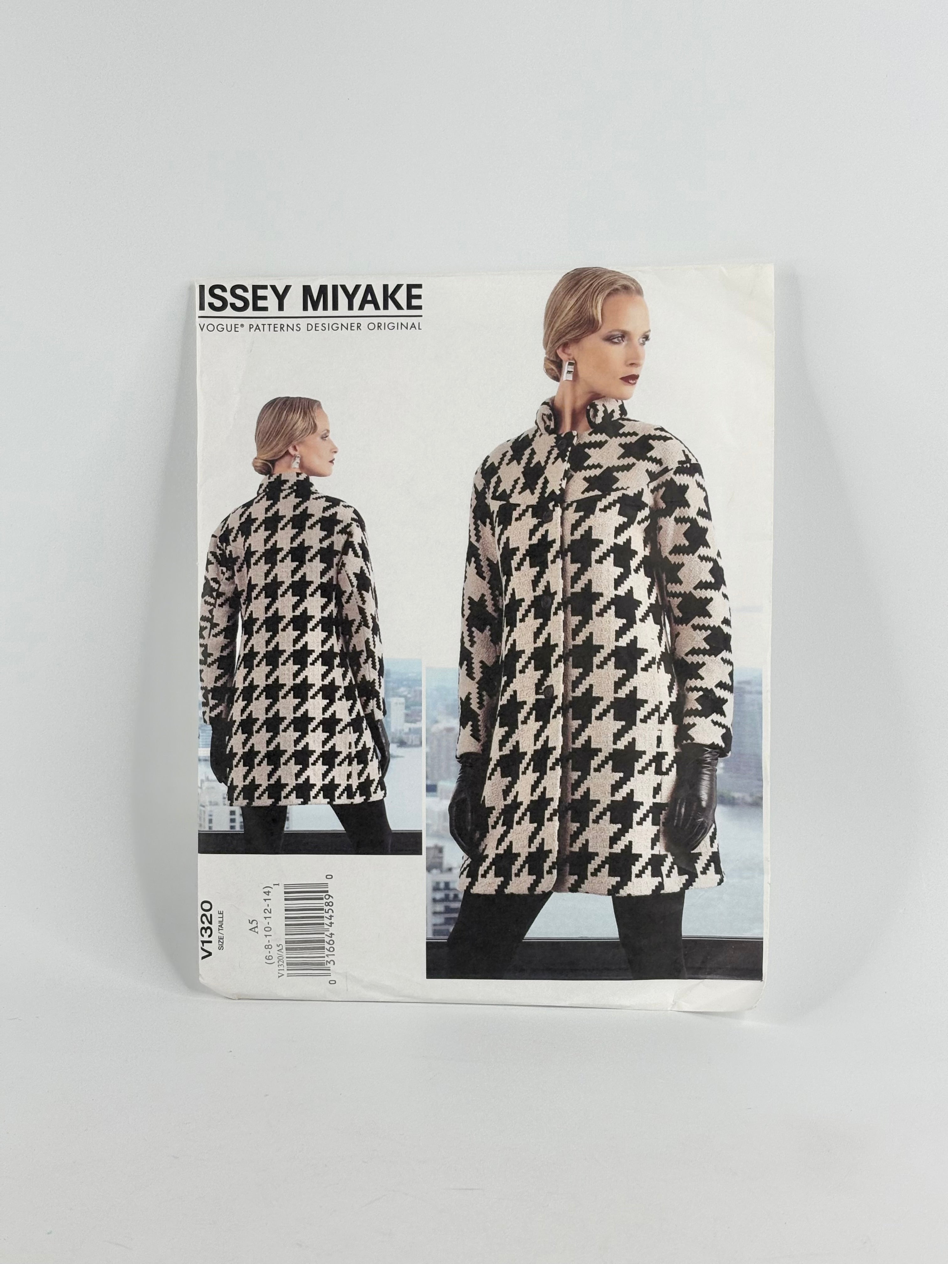 Vogue Designer Original Issey Miyake Coat: No. V1320 - Size 6/14